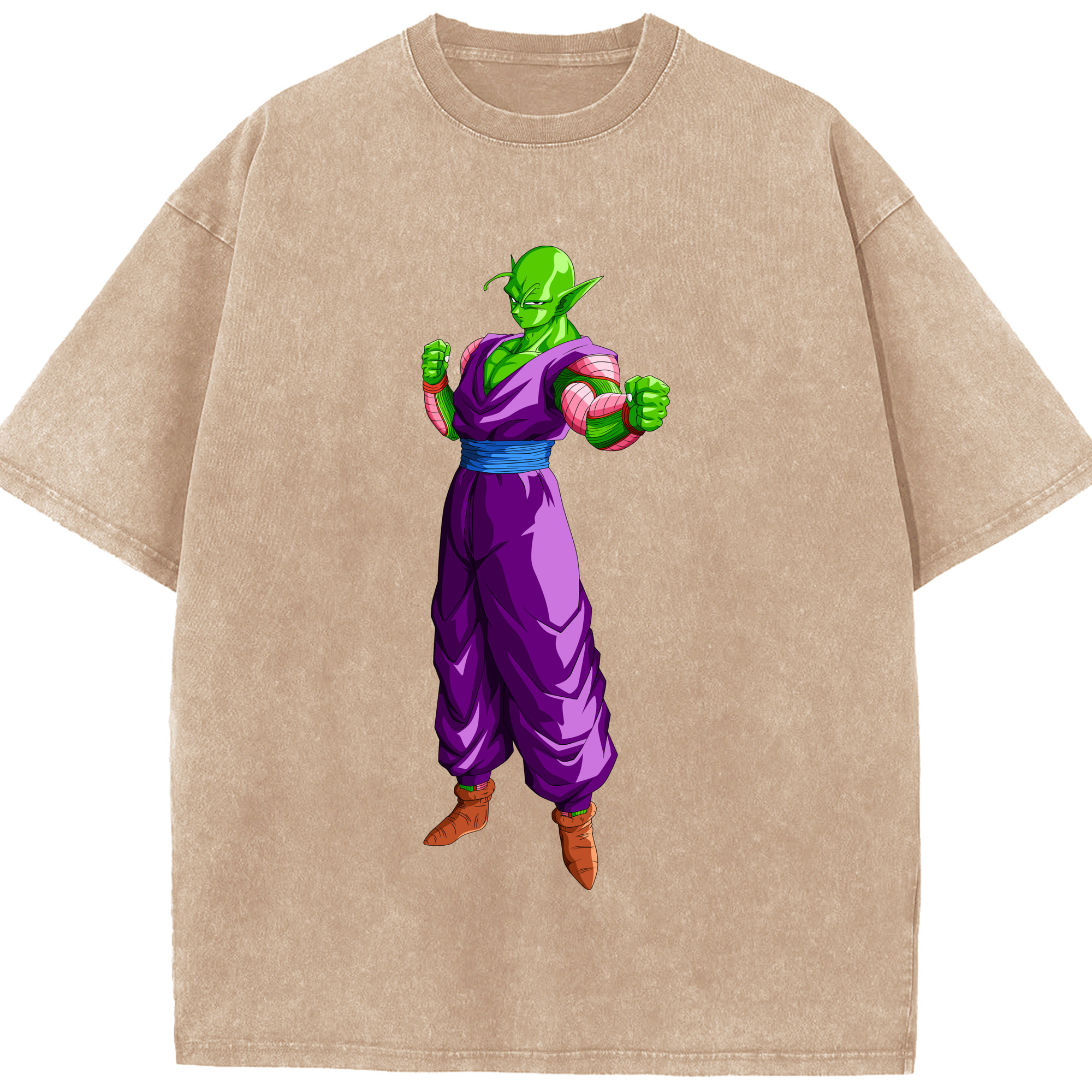（画像用） ドラゴンボール ピッコロ DRAGON BALL Piccolo 綿100% ヴィンテージ風 半袖Tシャツ（フロントプリント）