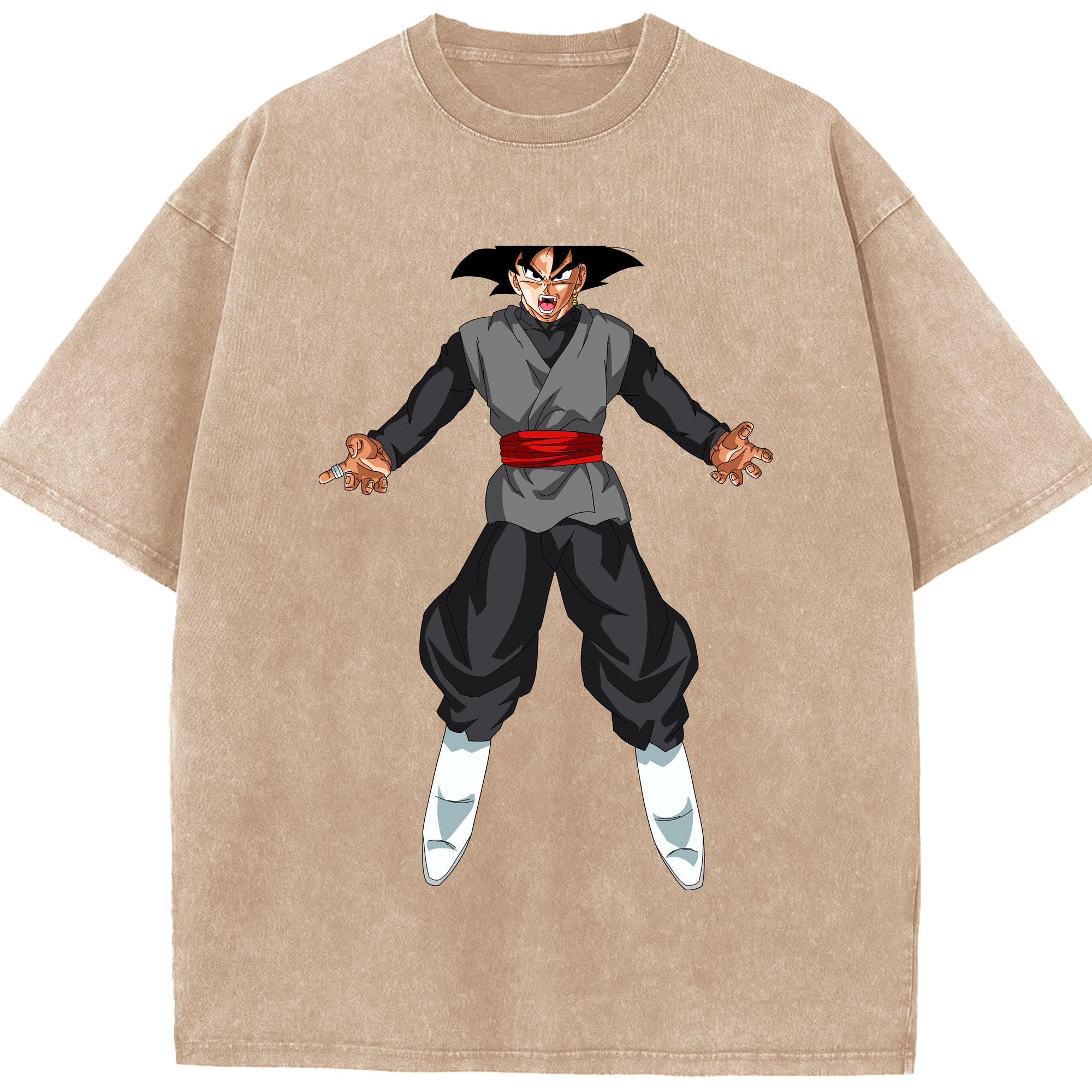 （画像用） ドラゴンボール ベジータ四世（Bejīta Yonsei）DRAGON BALL Vegeta IV 綿100% ヴィンテージ風 半袖Tシャツ（フロントプリント）