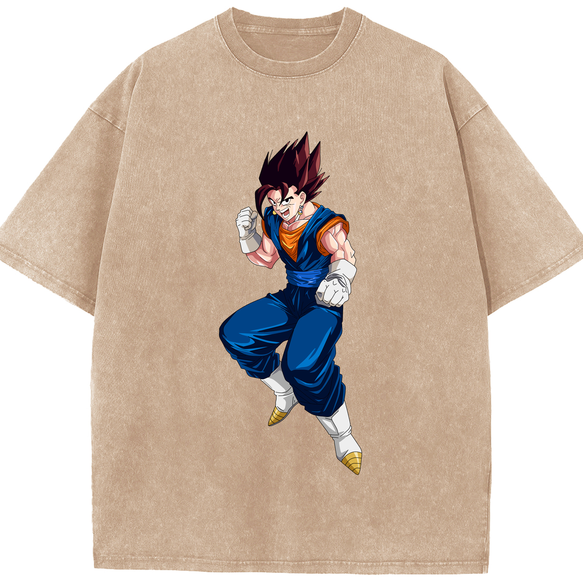 （画像用） ドラゴンボール 孫 悟飯（そんごはん）DRAGON BALL Son Gohan 綿100% ヴィンテージ風 半袖Tシャツ（フロントプリント）