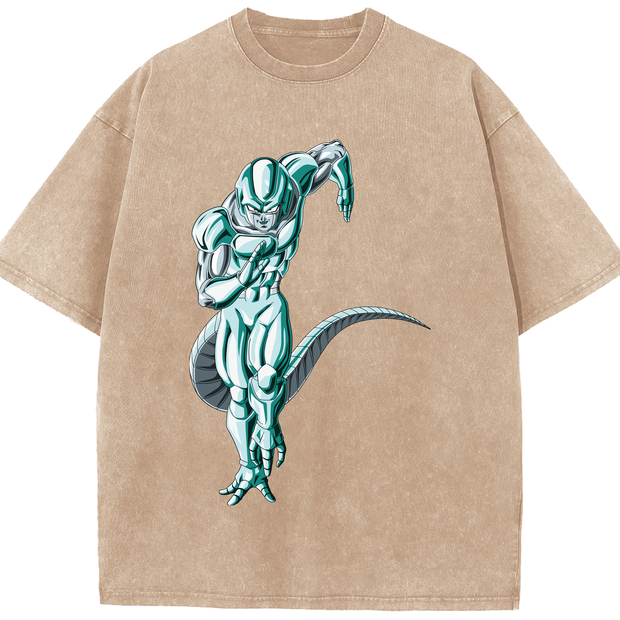 （画像用） ドラゴンボール フリーザ DRAGON BALL Frieza 綿100% ヴィンテージ風 半袖Tシャツ（フロントプリント）