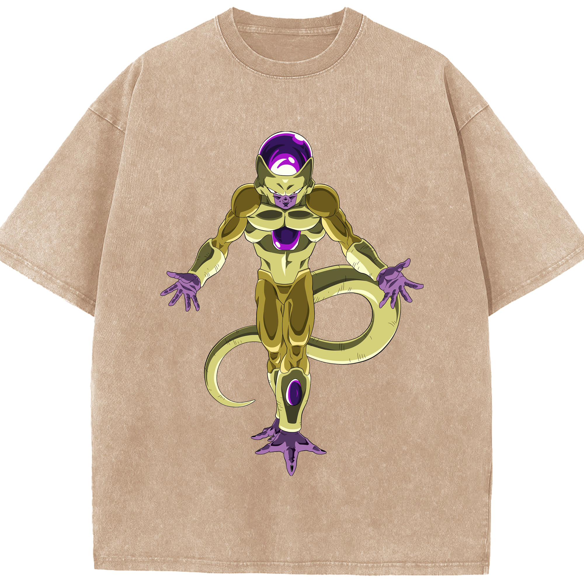 （画像用） ドラゴンボール フリーザ DRAGON BALL Frieza 綿100% ヴィンテージ風 半袖Tシャツ（フロントプリント）