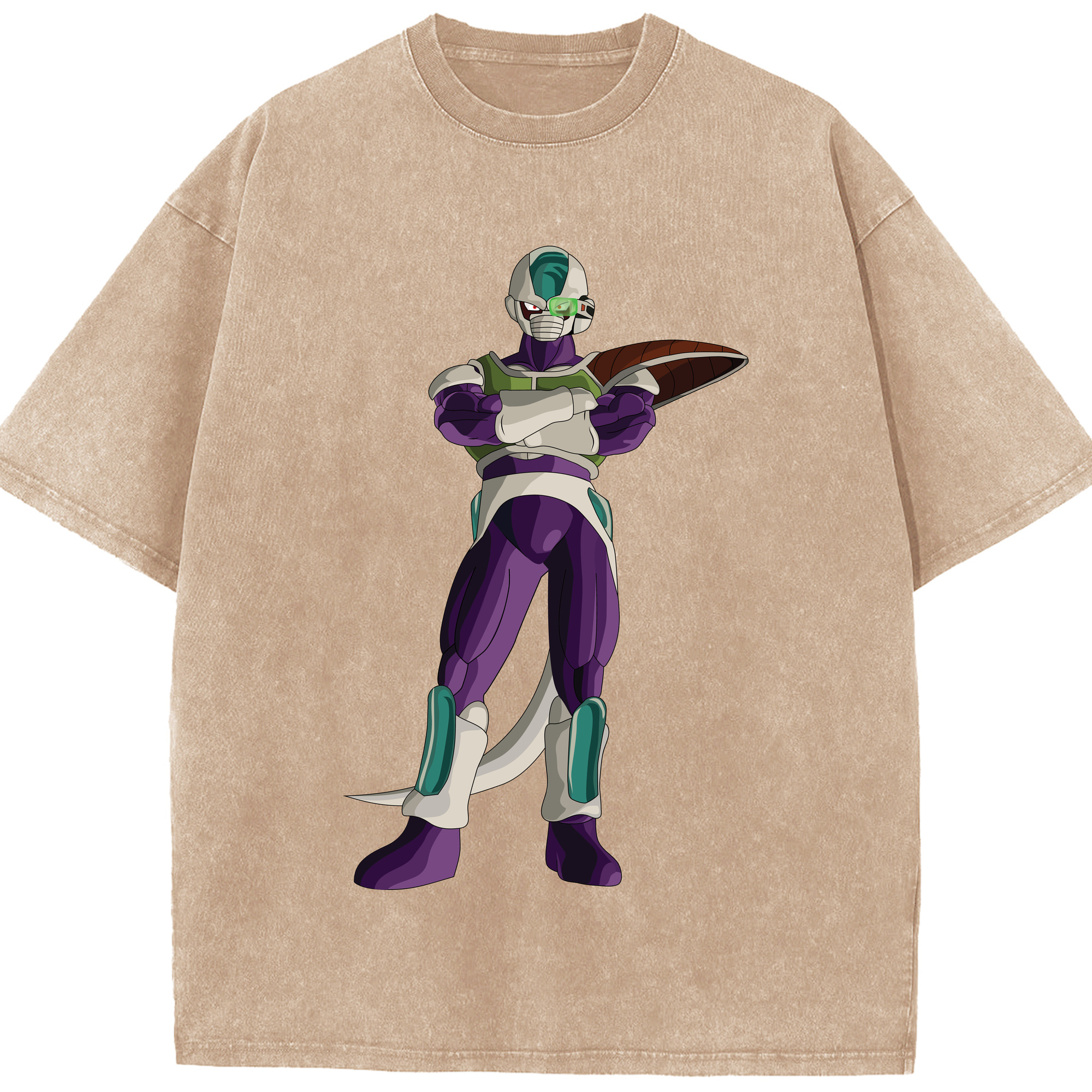 （画像用） ドラゴンボール フリーザ DRAGON BALL Frieza 綿100% ヴィンテージ風 半袖Tシャツ（フロントプリント）