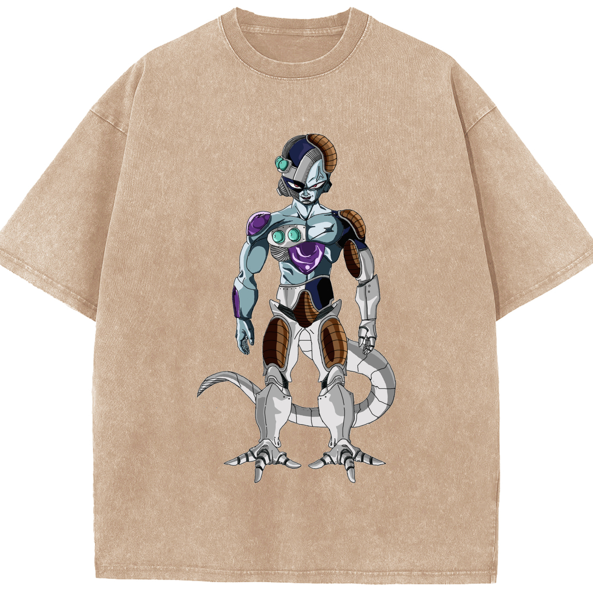 （画像用） ドラゴンボール クウラ DRAGON BALL Cooler Coora 綿100% ヴィンテージ風 半袖Tシャツ（フロントプリント）