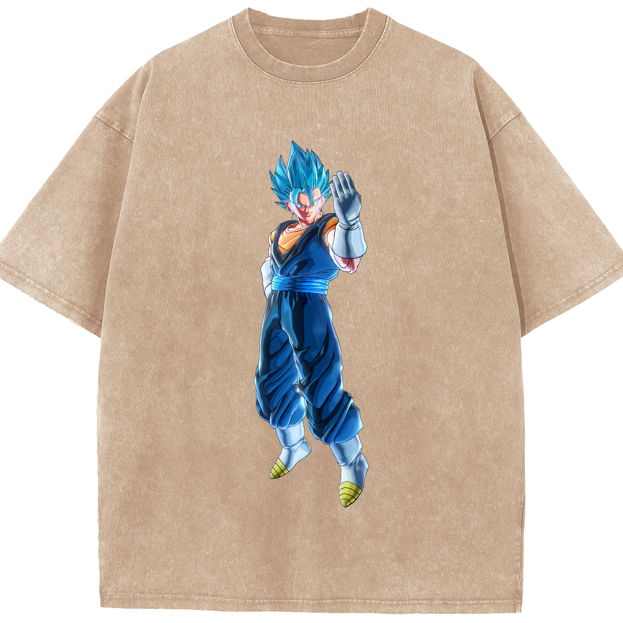 （画像用） ドラゴンボール ベジット DRAGON BALL Vegetto 綿100% ヴィンテージ風 半袖Tシャツ（フロントプリント）