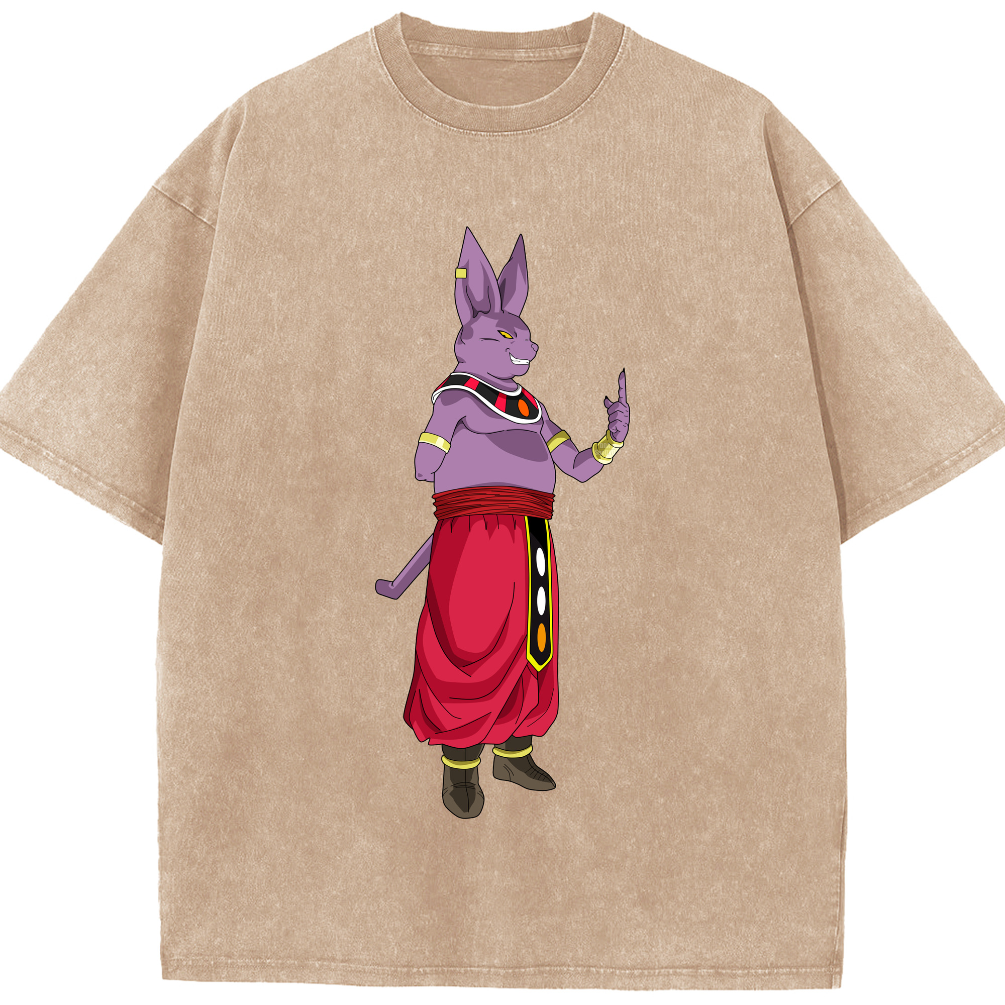 （画像用） ドラゴンボール シャンパ DRAGON BALL Champa 綿100% ヴィンテージ風 半袖Tシャツ（フロントプリント）