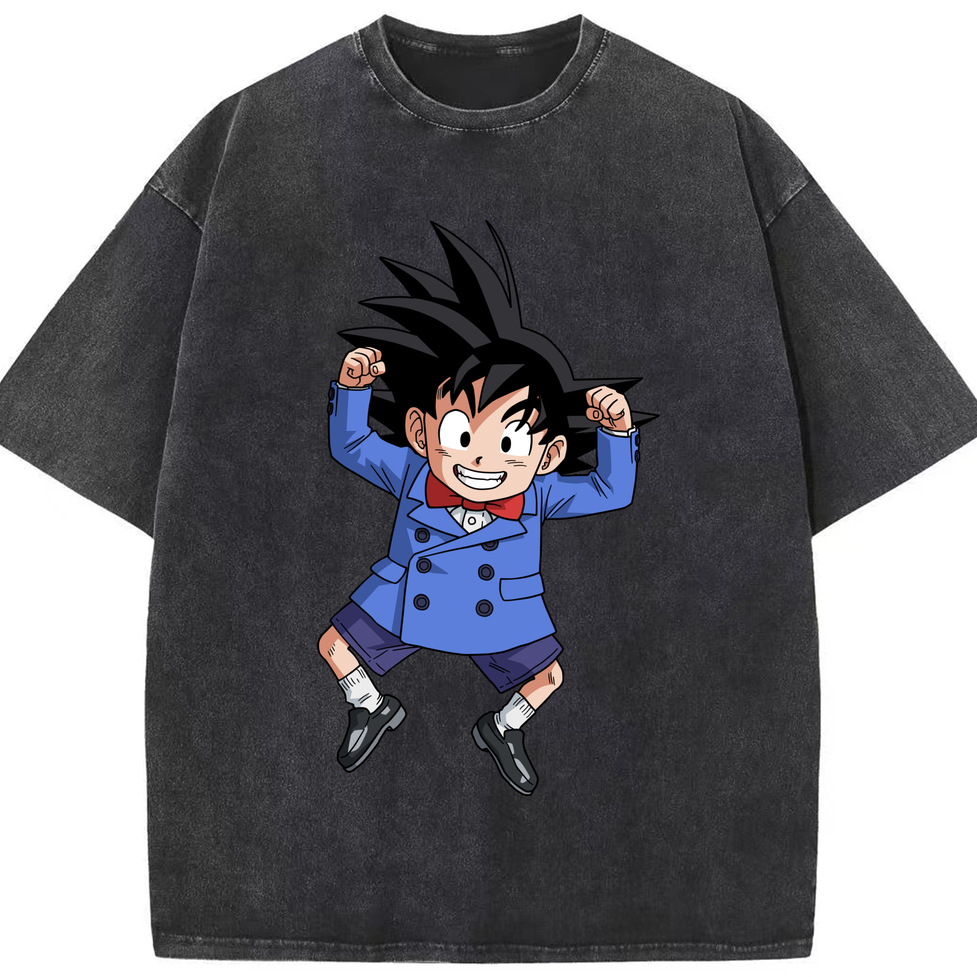 （画像用） ドラゴンボール 孫悟空（そん ごくう）Son Goku カカロット DRAGON BALL Kakarotto 綿100% ヴィンテージ風 半袖Tシャツ（フロントプリント）