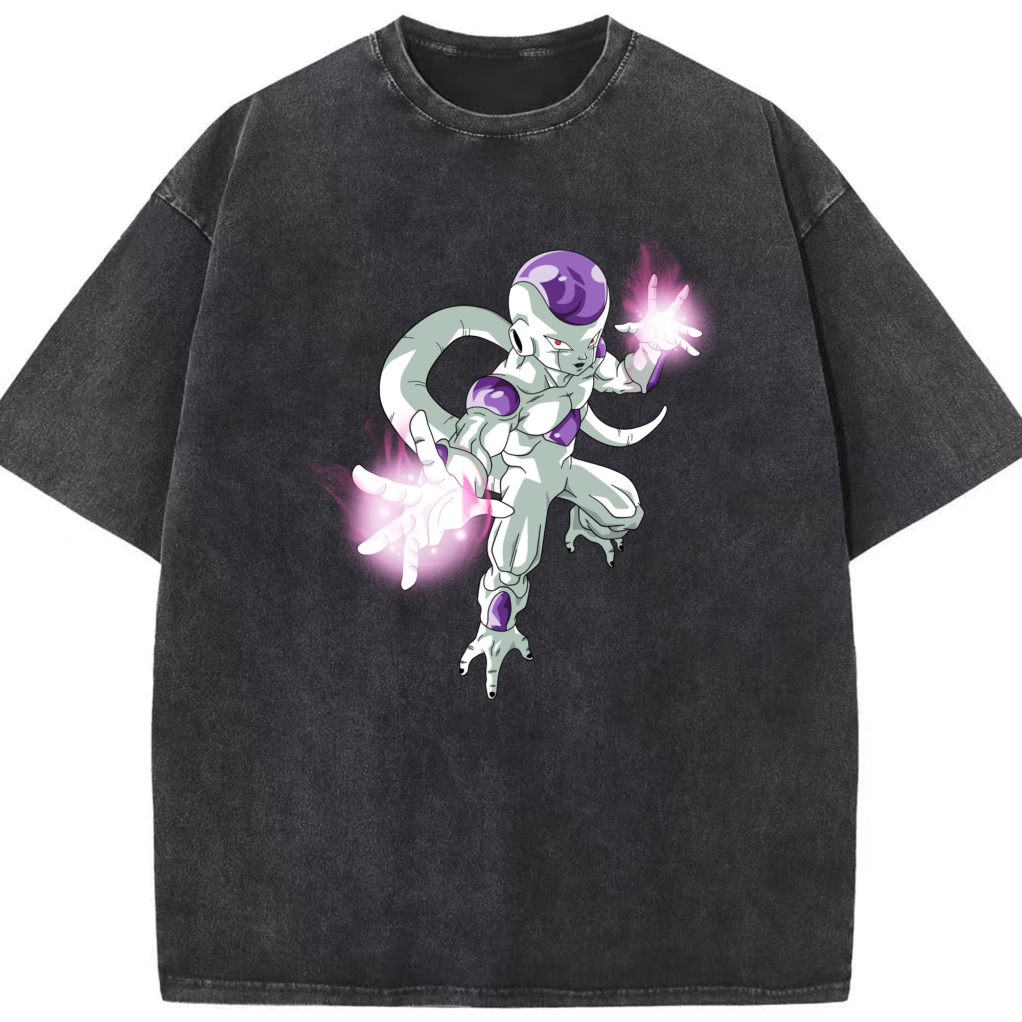 （画像用） ドラゴンボール フリーザ DRAGON BALL Frieza 綿100% ヴィンテージ風 半袖Tシャツ（フロントプリント）