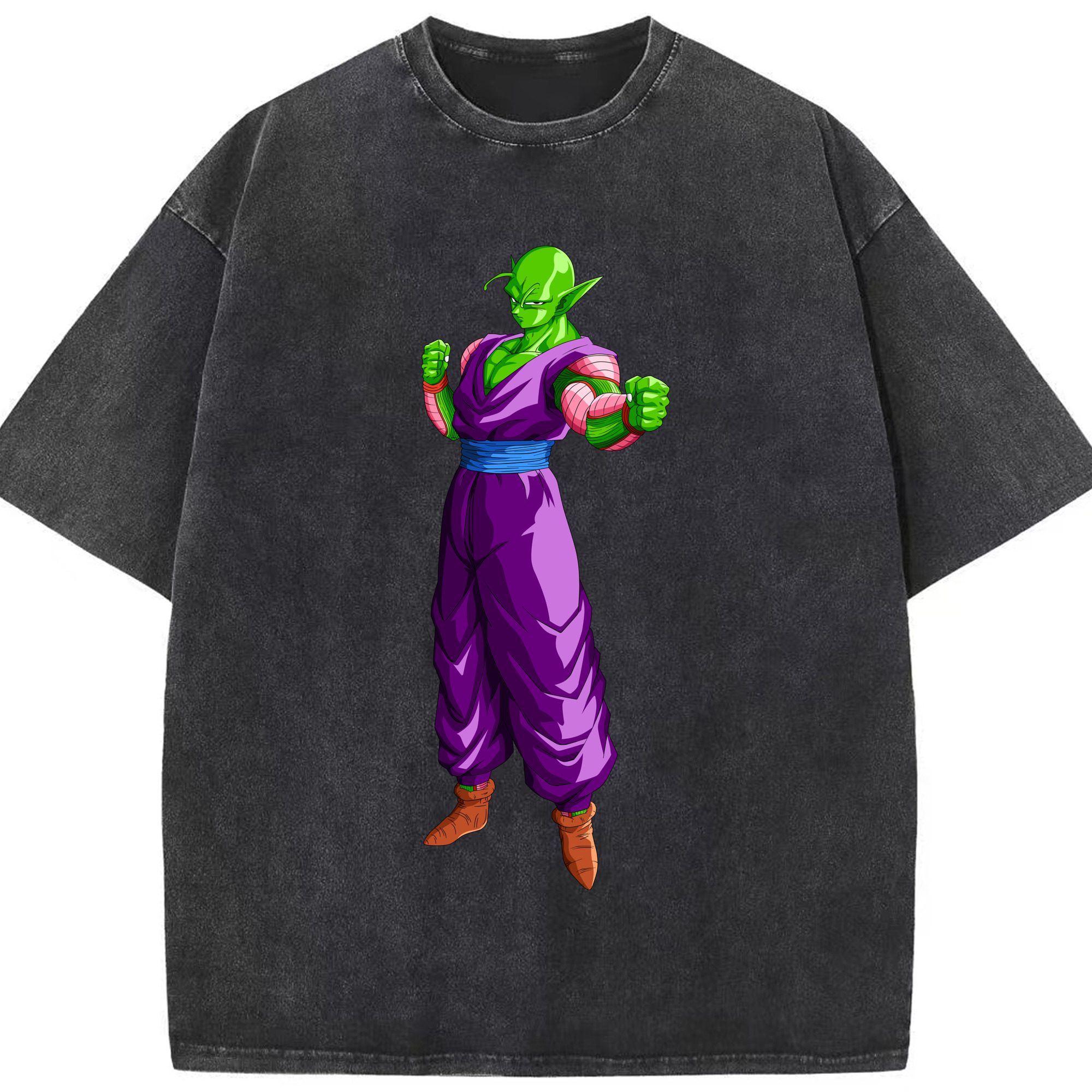 （画像用） ドラゴンボール ピッコロ DRAGON BALL Piccolo 綿100% ヴィンテージ風 半袖Tシャツ（フロントプリント）