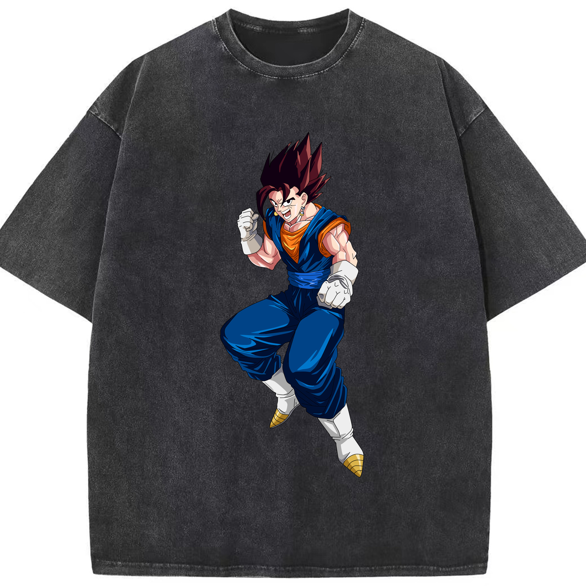 （画像用） ドラゴンボール 孫 悟飯（そんごはん）DRAGON BALL Son Gohan 綿100% ヴィンテージ風 半袖Tシャツ（フロントプリント）