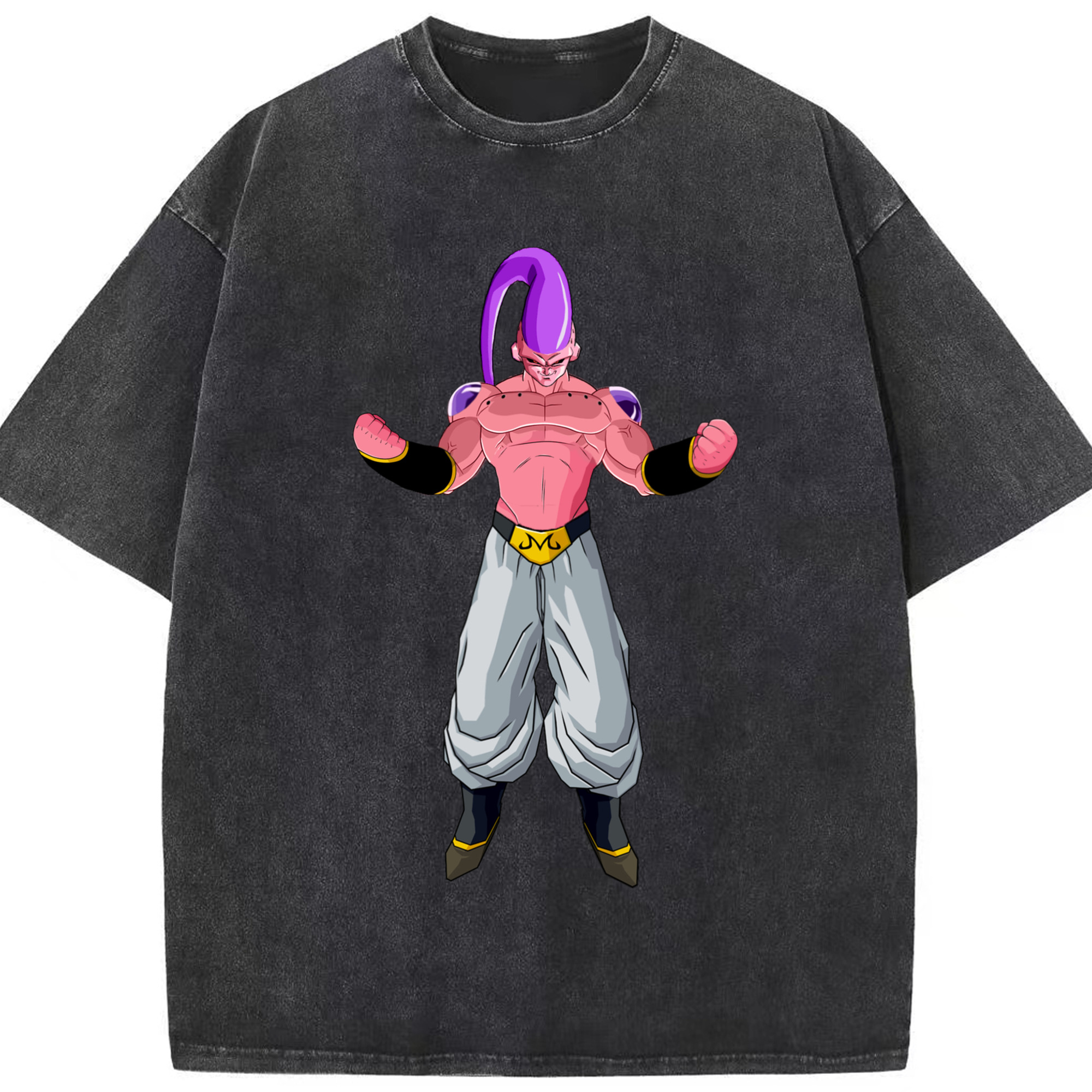 （画像用） ドラゴンボール 魔人ブウ DRAGON BALL Majin Buu 綿100% ヴィンテージ風 半袖Tシャツ（フロントプリント）