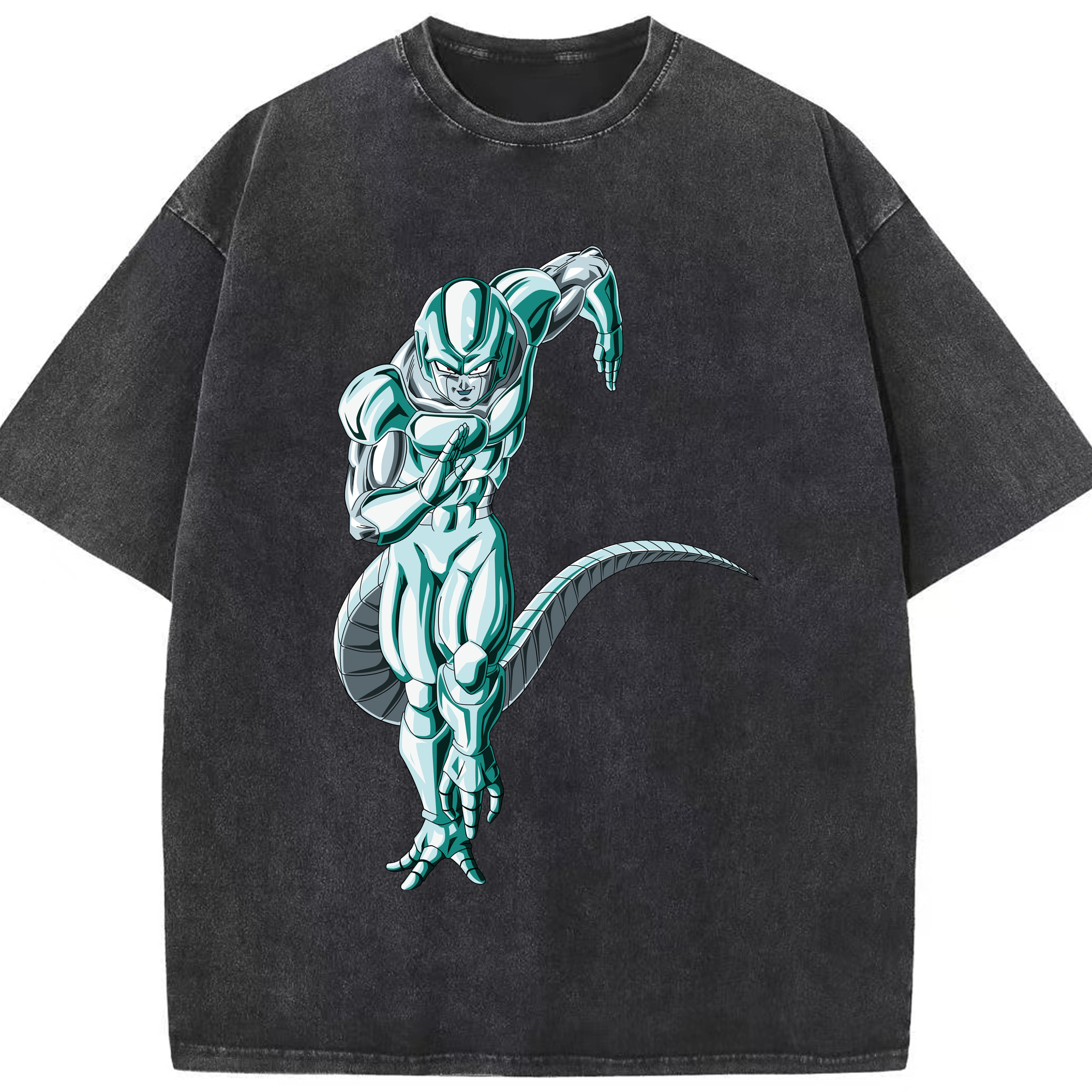 （画像用） ドラゴンボール フリーザ DRAGON BALL Frieza 綿100% ヴィンテージ風 半袖Tシャツ（フロントプリント）