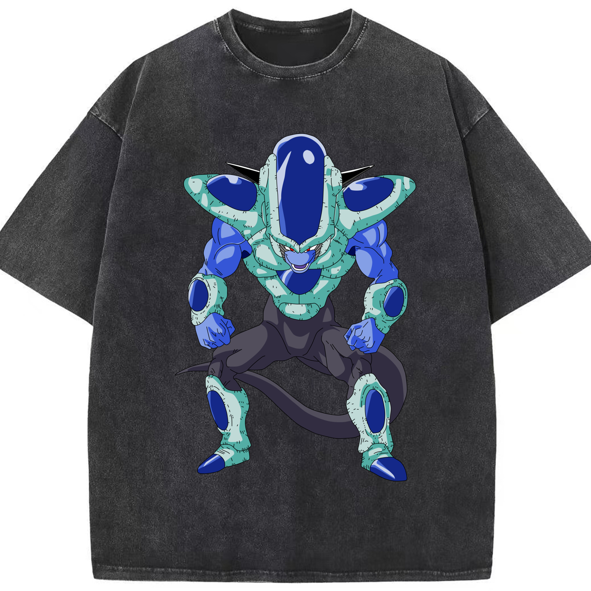 （画像用） ドラゴンボール フリーザ DRAGON BALL Frieza 綿100% ヴィンテージ風 半袖Tシャツ（フロントプリント）