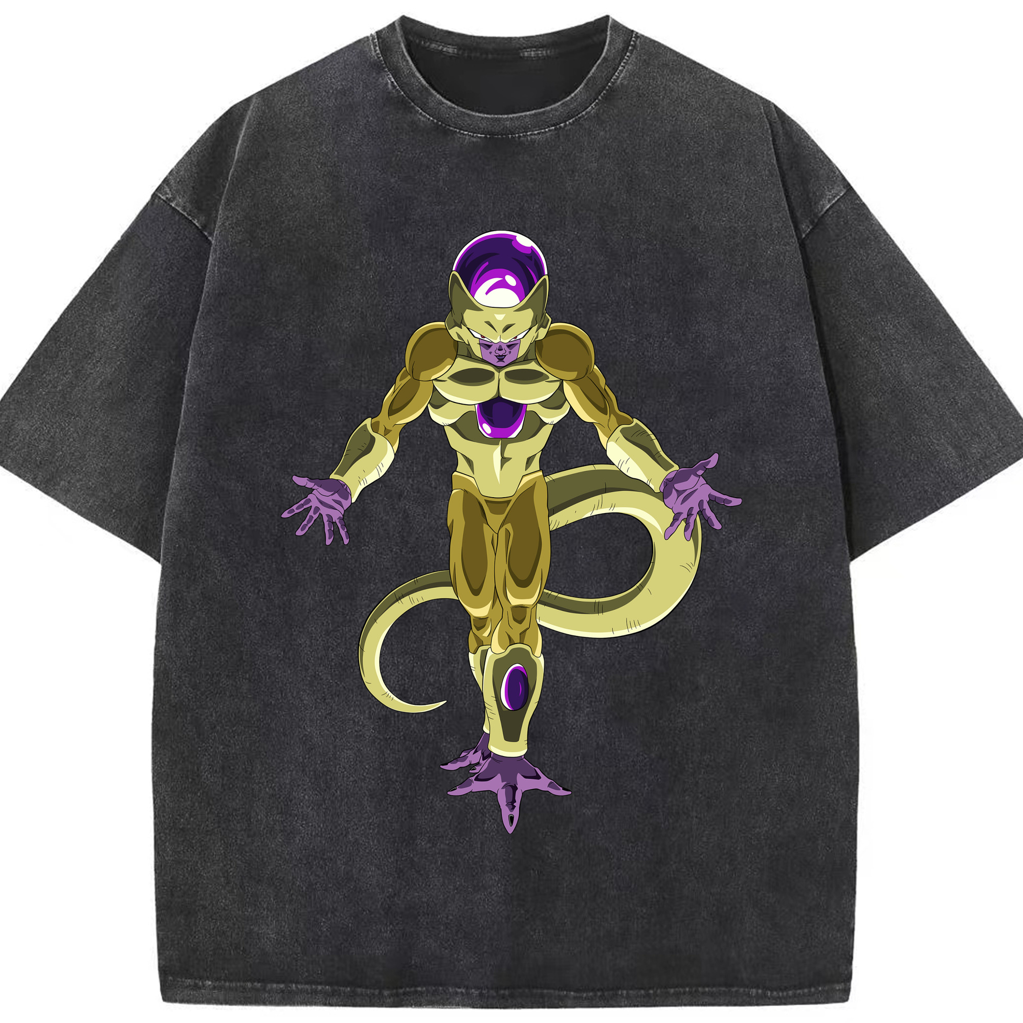 （画像用） ドラゴンボール フリーザ DRAGON BALL Frieza 綿100% ヴィンテージ風 半袖Tシャツ（フロントプリント）