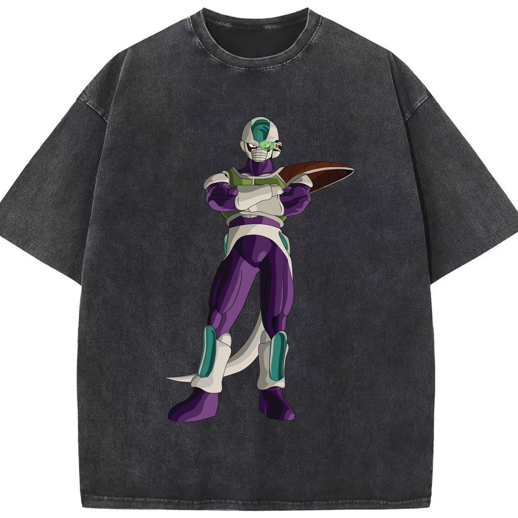 （画像用） ドラゴンボール フリーザ DRAGON BALL Frieza 綿100% ヴィンテージ風 半袖Tシャツ（フロントプリント）