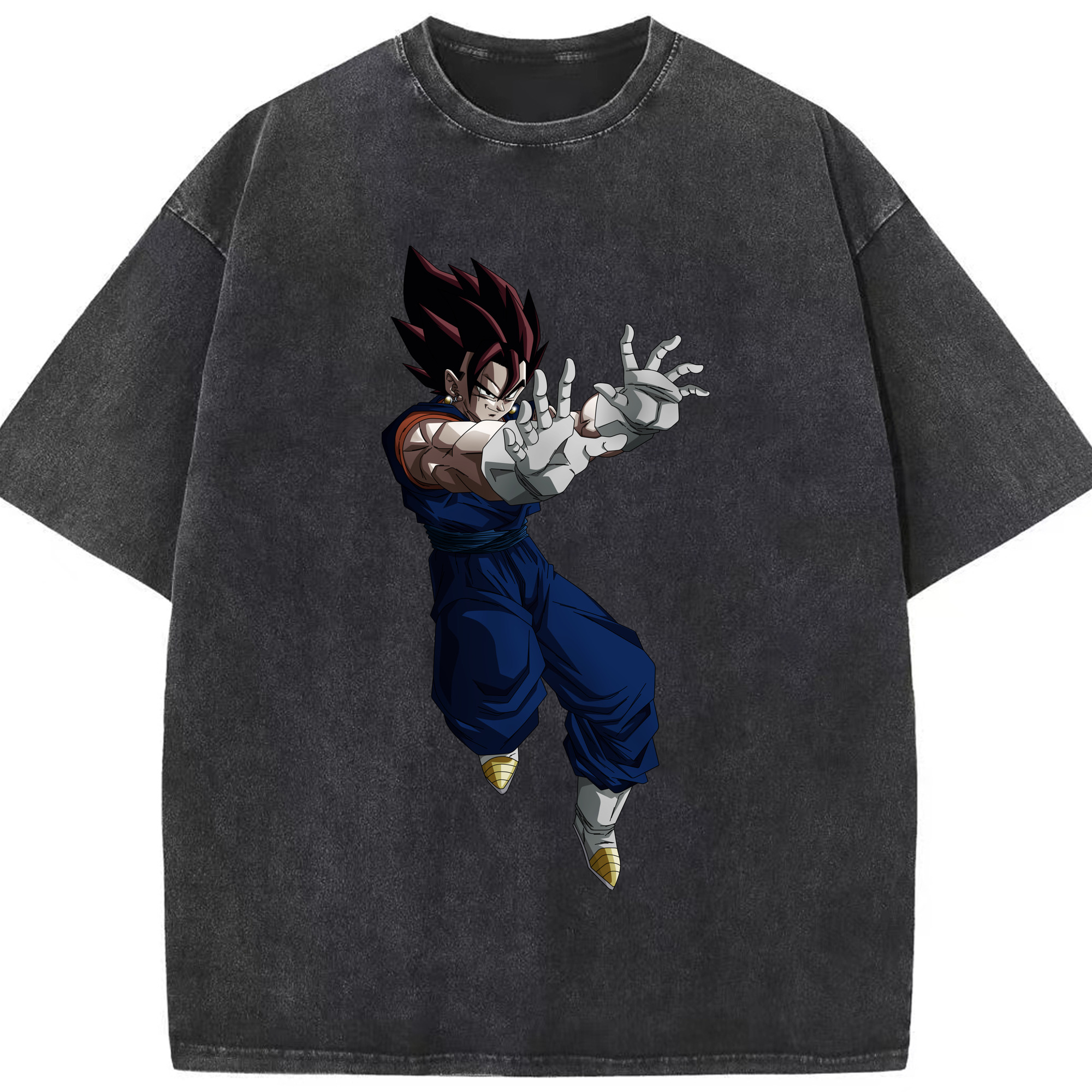 （画像用） ドラゴンボール ベジット DRAGON BALL Vegetto 綿100% ヴィンテージ風 半袖Tシャツ（フロントプリント）