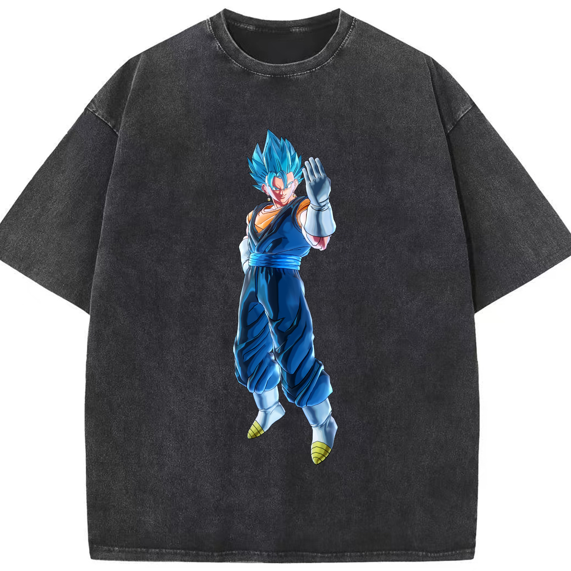 （画像用） ドラゴンボール ベジット DRAGON BALL Vegetto 綿100% ヴィンテージ風 半袖Tシャツ（フロントプリント）