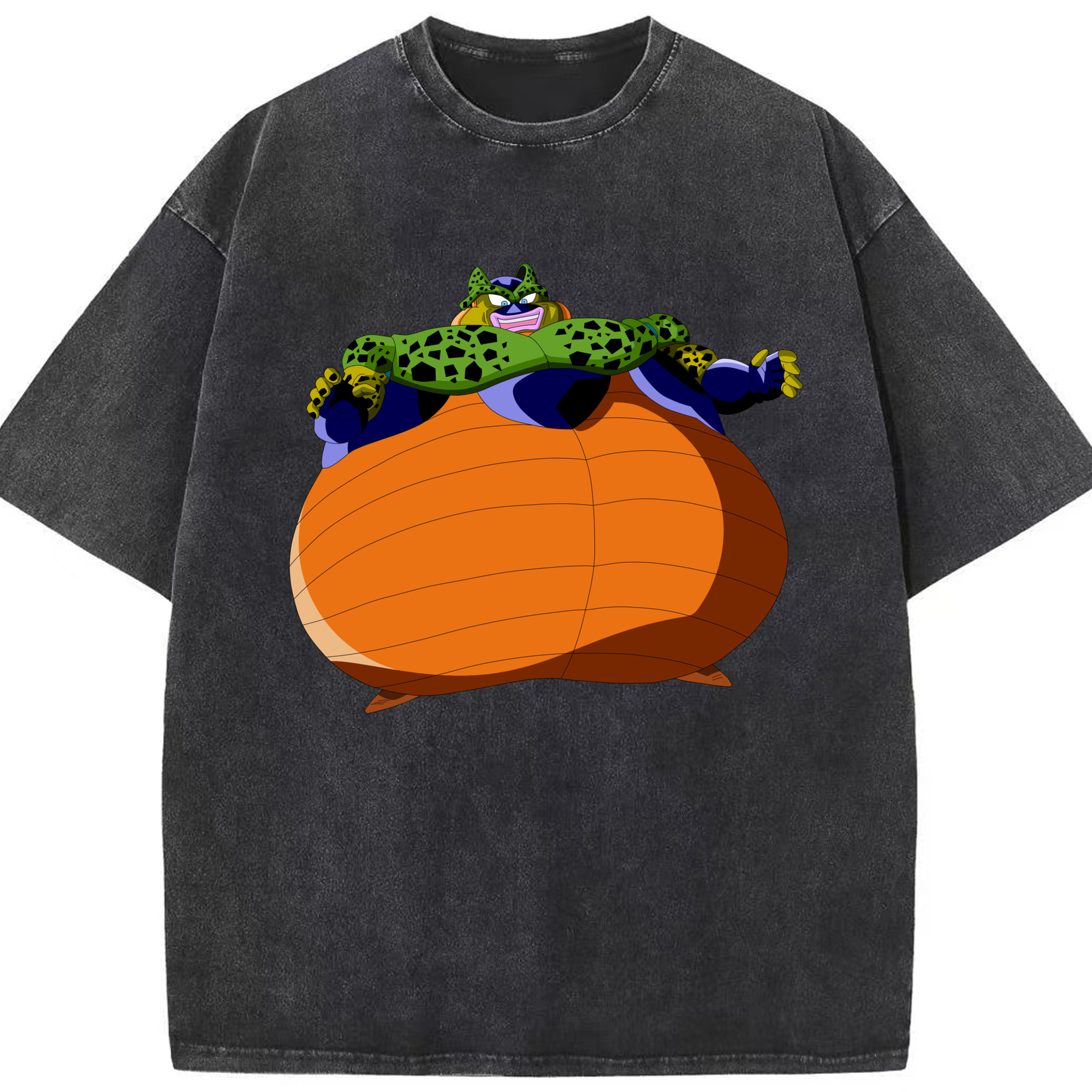 （画像用） ドラゴンボール セル DRAGON BALL Cell 綿100% ヴィンテージ風 半袖Tシャツ（フロントプリント）