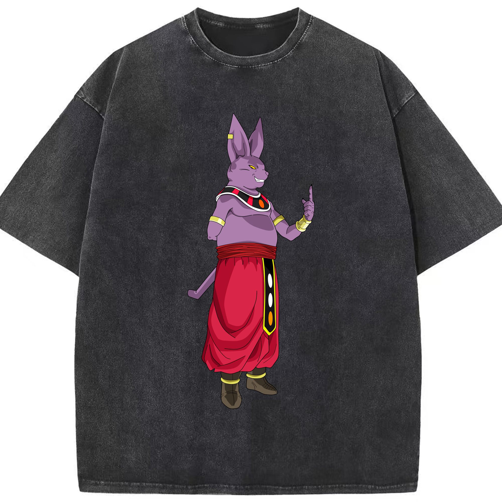 （画像用） ドラゴンボール シャンパ DRAGON BALL Champa 綿100% ヴィンテージ風 半袖Tシャツ（フロントプリント）