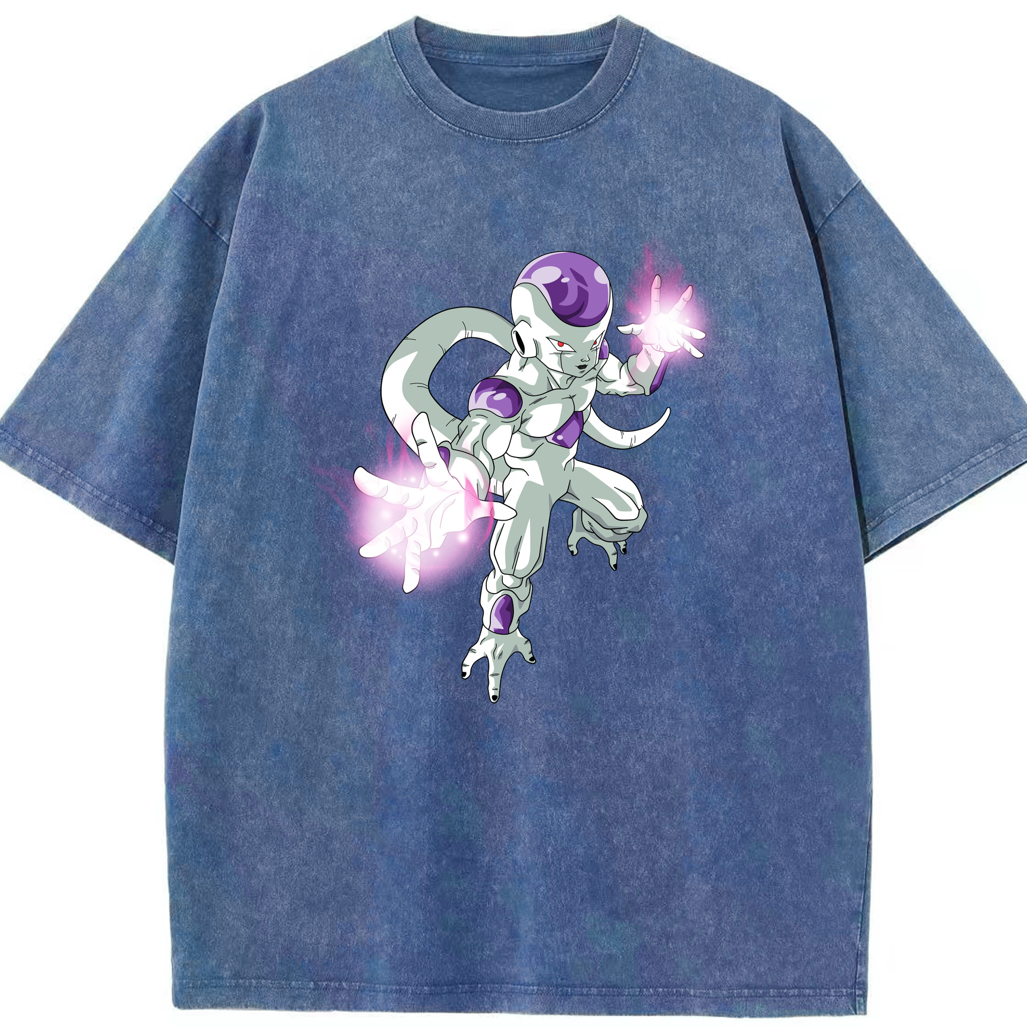（画像用） ドラゴンボール フリーザ DRAGON BALL Frieza 綿100% ヴィンテージ風 半袖Tシャツ（フロントプリント）