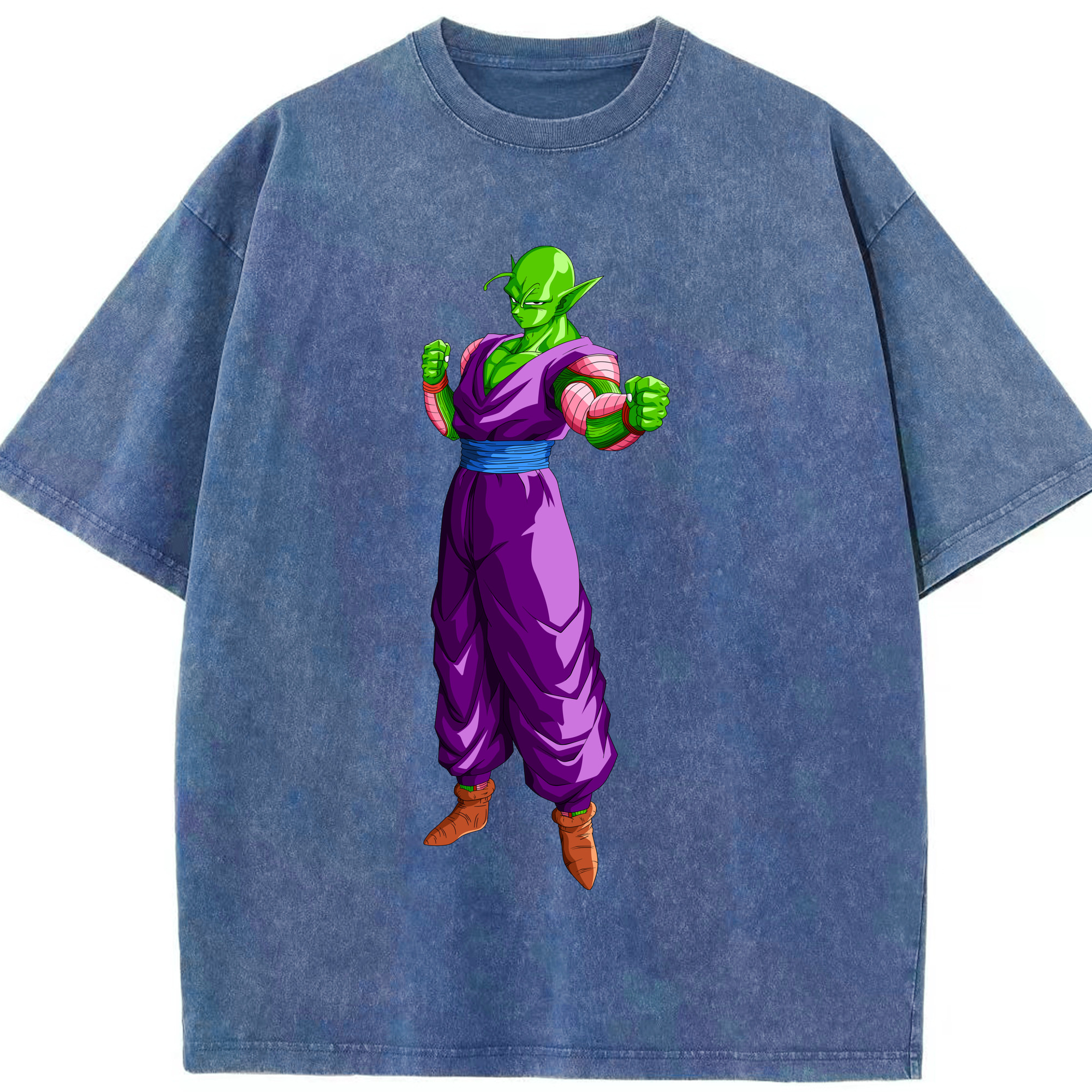 （画像用） ドラゴンボール ピッコロ DRAGON BALL Piccolo 綿100% ヴィンテージ風 半袖Tシャツ（フロントプリント）