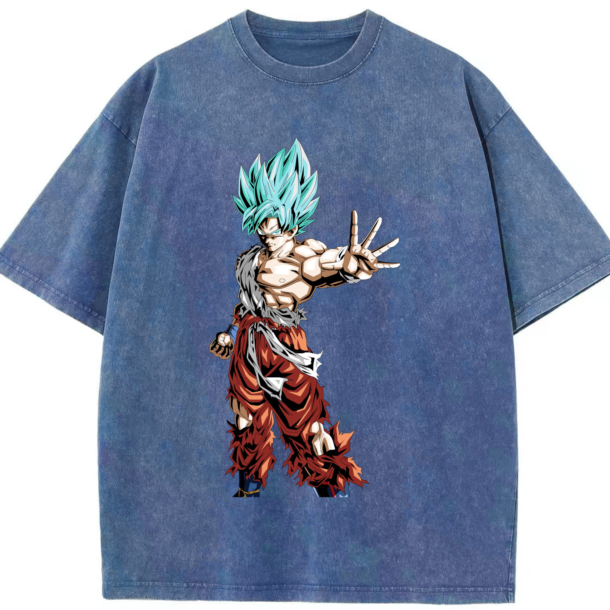 （画像用） ドラゴンボール 孫悟空（そん ごくう）Son Goku カカロット DRAGON BALL Kakarotto 綿100% ヴィンテージ風 半袖Tシャツ（フロントプリント）