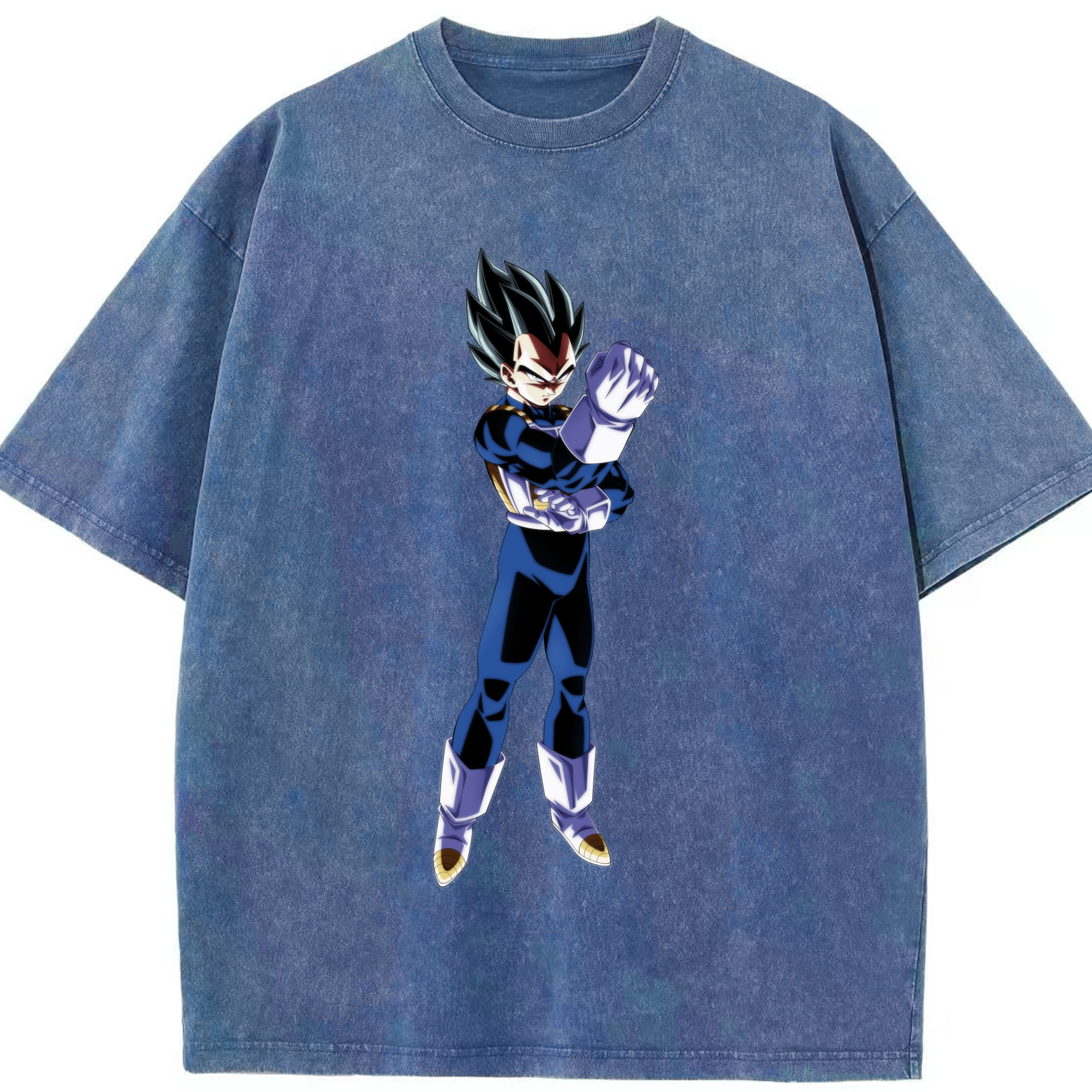 （画像用） ドラゴンボール ベジータ四世（Bejīta Yonsei）DRAGON BALL Vegeta IV 綿100% ヴィンテージ風 半袖Tシャツ（フロントプリント）