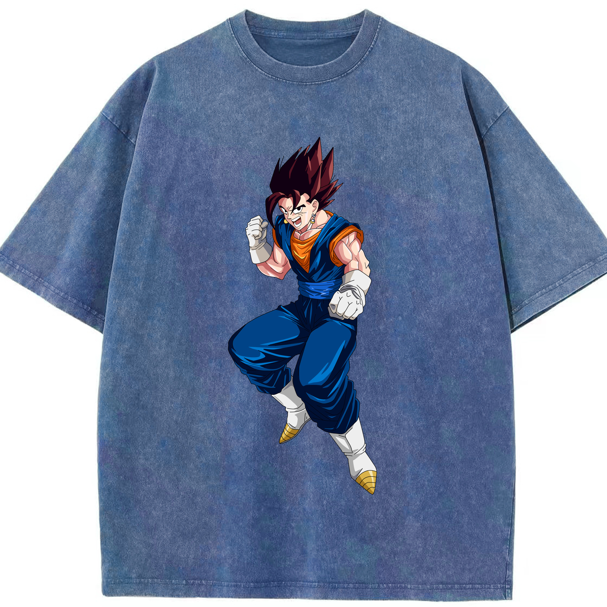 （画像用） ドラゴンボール 孫 悟飯（そんごはん）DRAGON BALL Son Gohan 綿100% ヴィンテージ風 半袖Tシャツ（フロントプリント）