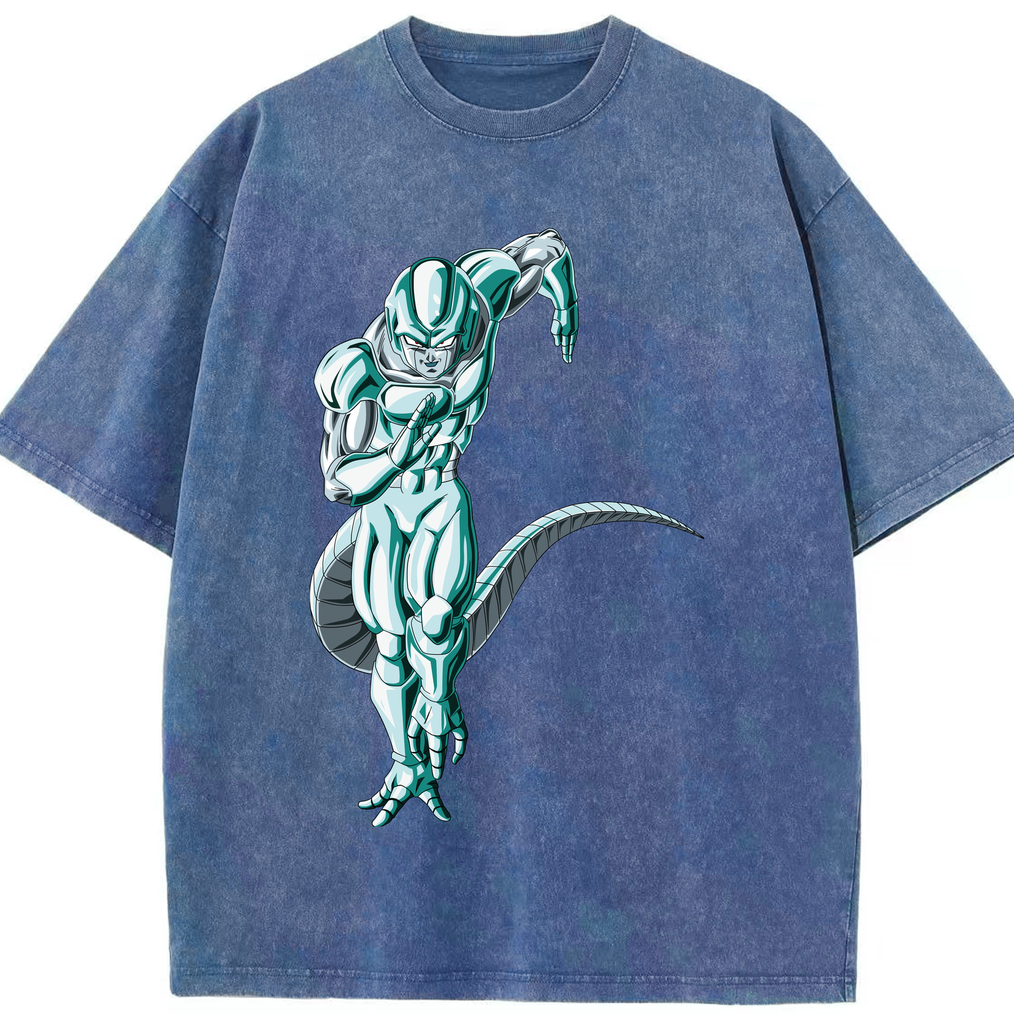 （画像用） ドラゴンボール フリーザ DRAGON BALL Frieza 綿100% ヴィンテージ風 半袖Tシャツ（フロントプリント）