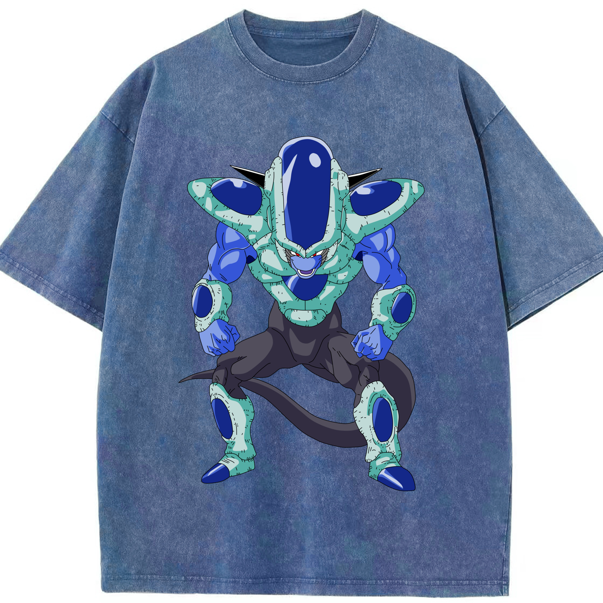 （画像用） ドラゴンボール フリーザ DRAGON BALL Frieza 綿100% ヴィンテージ風 半袖Tシャツ（フロントプリント）
