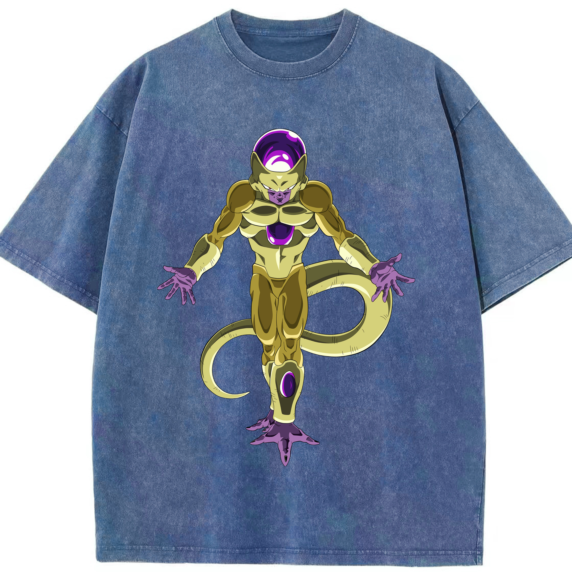 （画像用） ドラゴンボール フリーザ DRAGON BALL Frieza 綿100% ヴィンテージ風 半袖Tシャツ（フロントプリント）