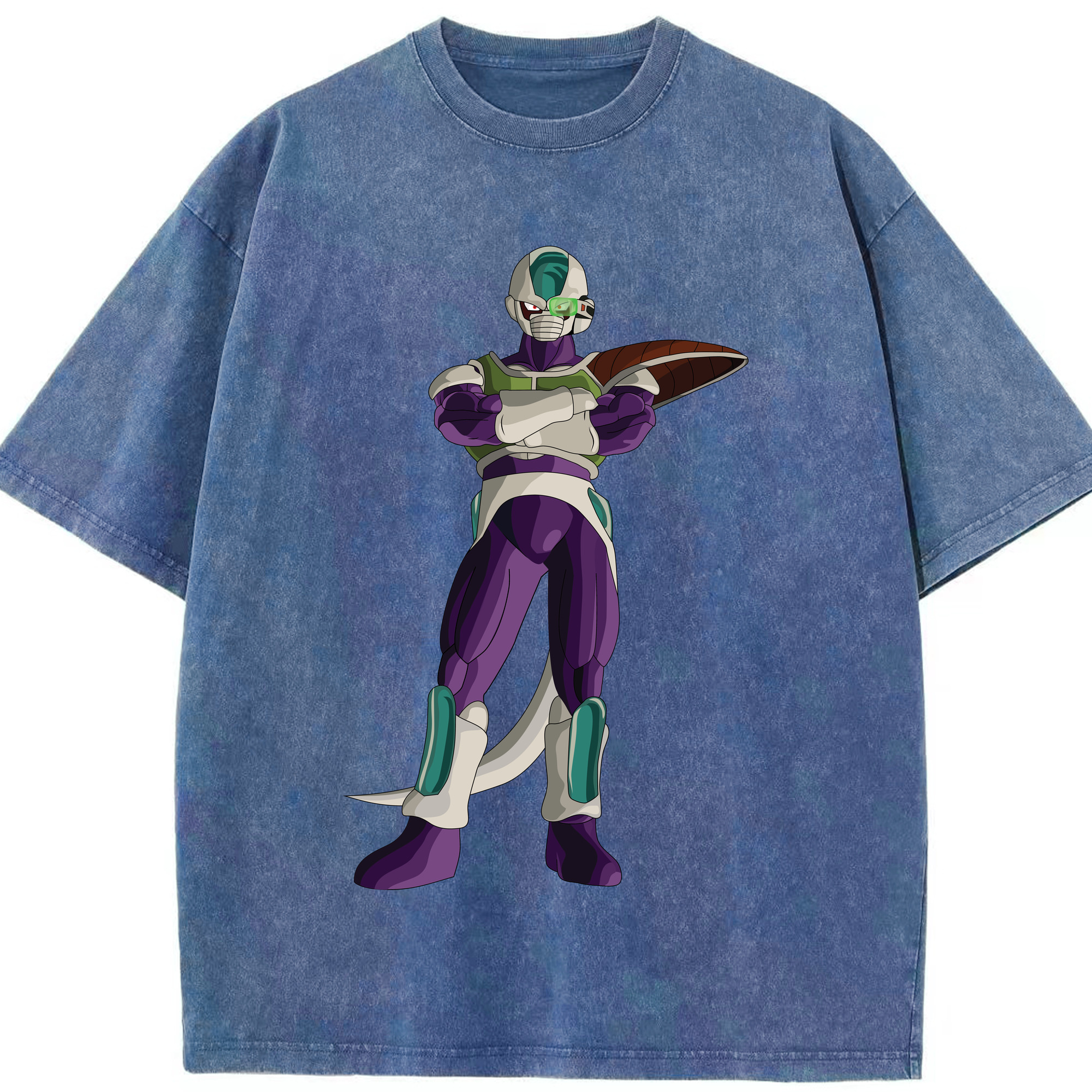 （画像用） ドラゴンボール フリーザ DRAGON BALL Frieza 綿100% ヴィンテージ風 半袖Tシャツ（フロントプリント）