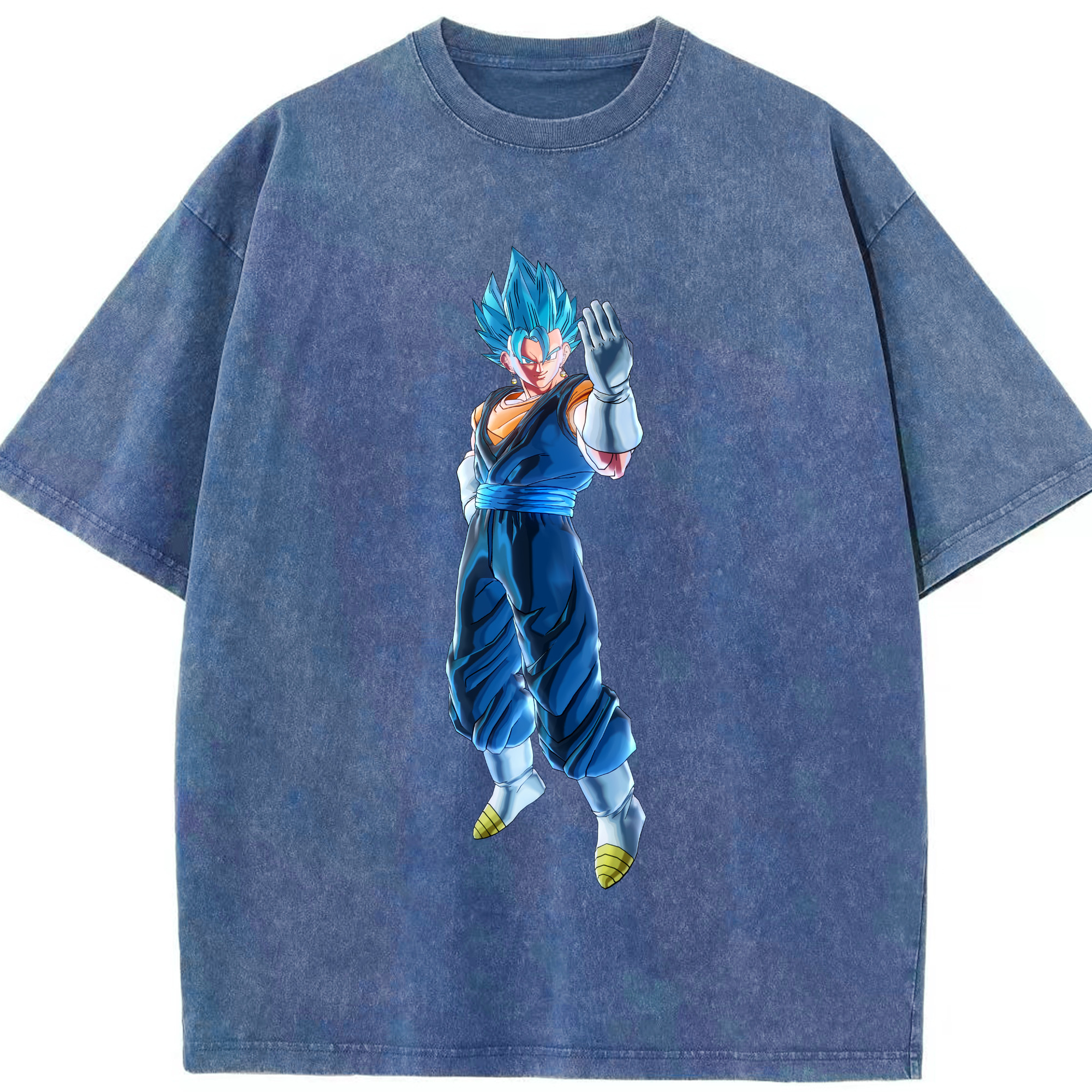 （画像用） ドラゴンボール ベジット DRAGON BALL Vegetto 綿100% ヴィンテージ風 半袖Tシャツ（フロントプリント）