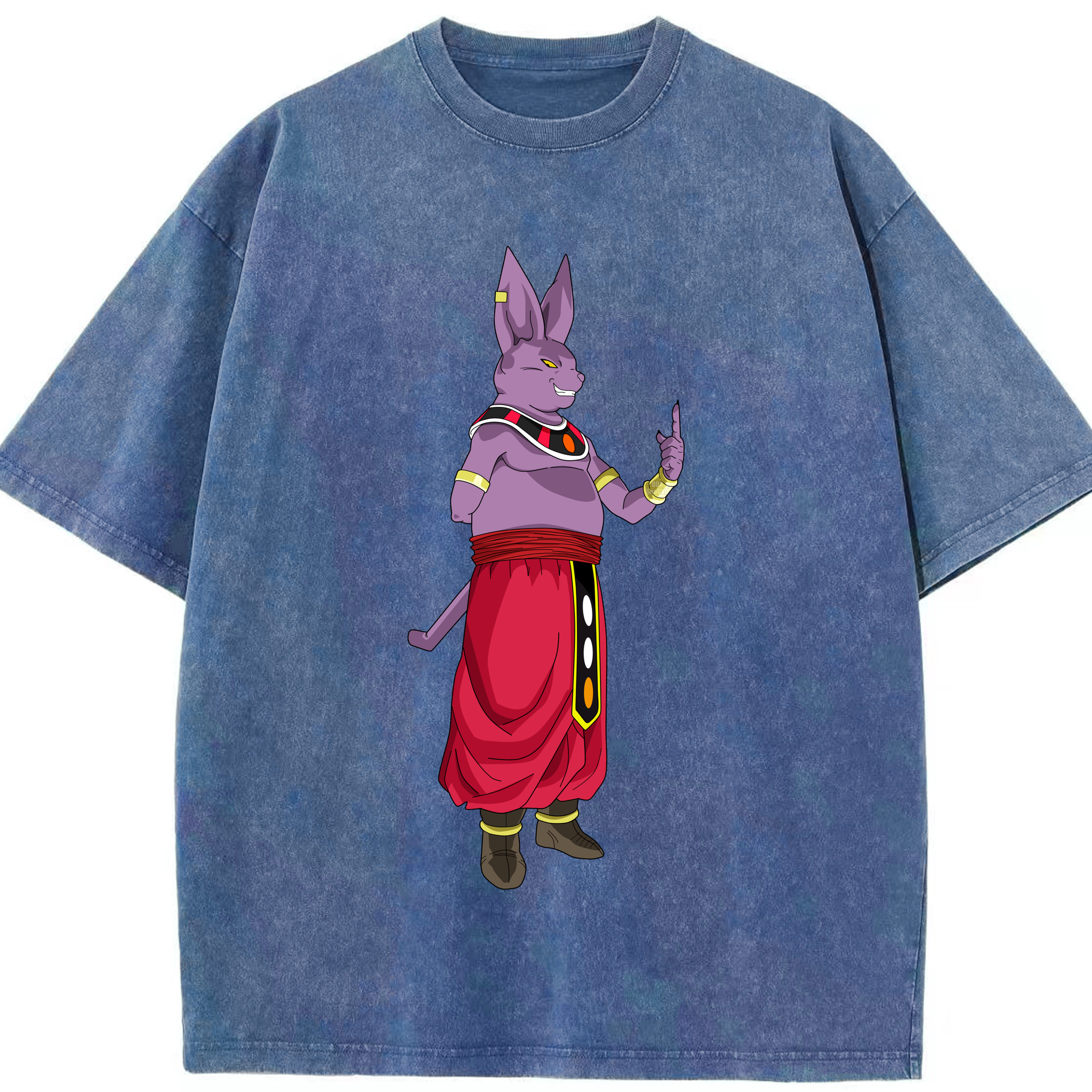 （画像用） ドラゴンボール シャンパ DRAGON BALL Champa 綿100% ヴィンテージ風 半袖Tシャツ（フロントプリント）