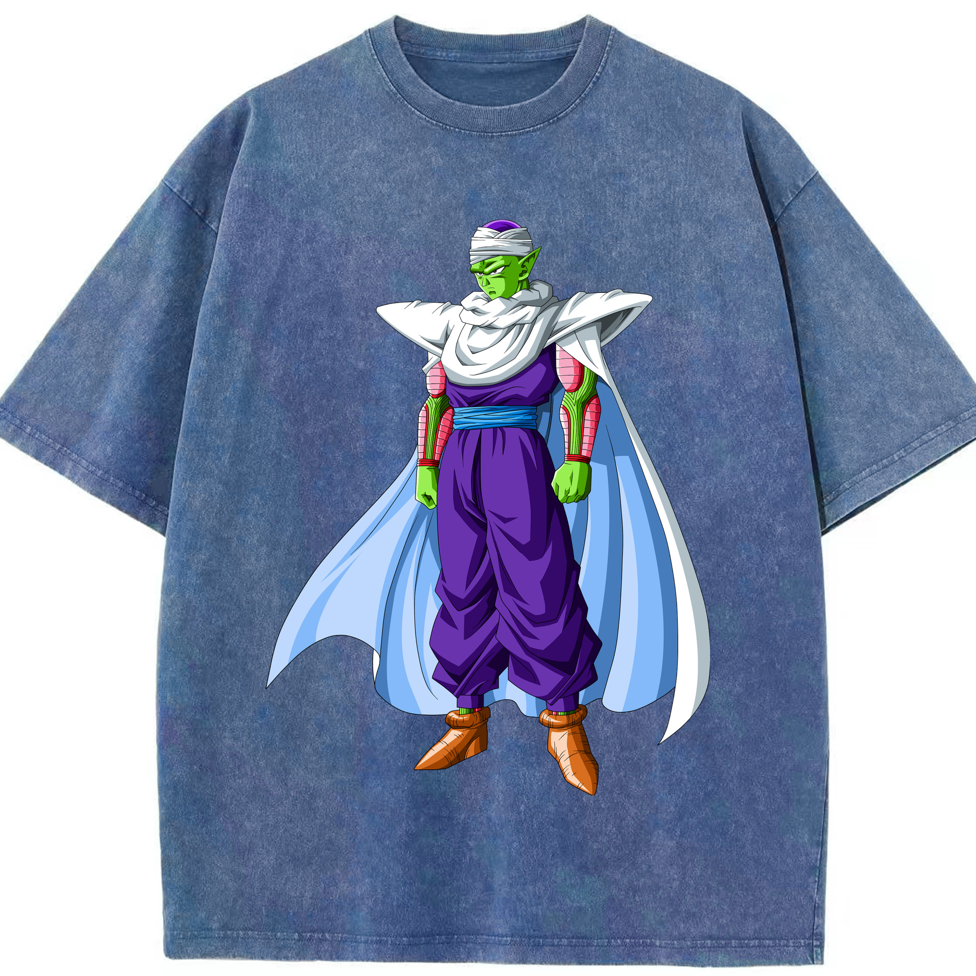 （画像用） ドラゴンボール ピッコロ DRAGON BALL Piccolo 綿100% ヴィンテージ風 半袖Tシャツ（フロントプリント）