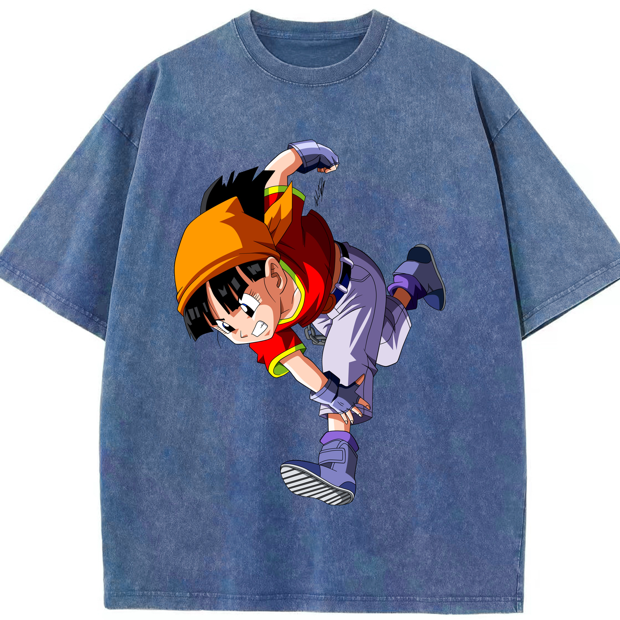 （画像用） ドラゴンボール パン DRAGON BALL Pan 綿100% ヴィンテージ風 半袖Tシャツ（フロントプリント）