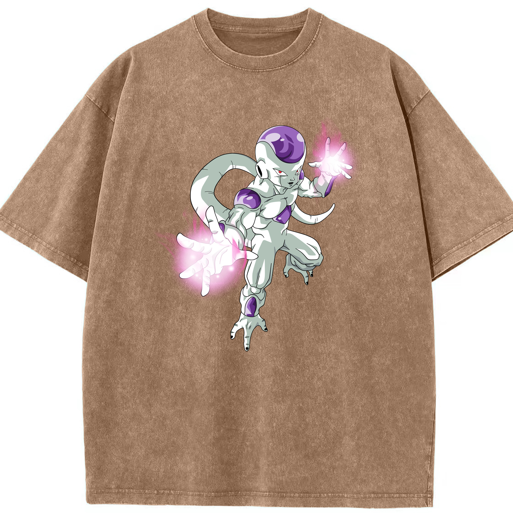 （画像用） ドラゴンボール フリーザ DRAGON BALL Frieza 綿100% ヴィンテージ風 半袖Tシャツ（フロントプリント）