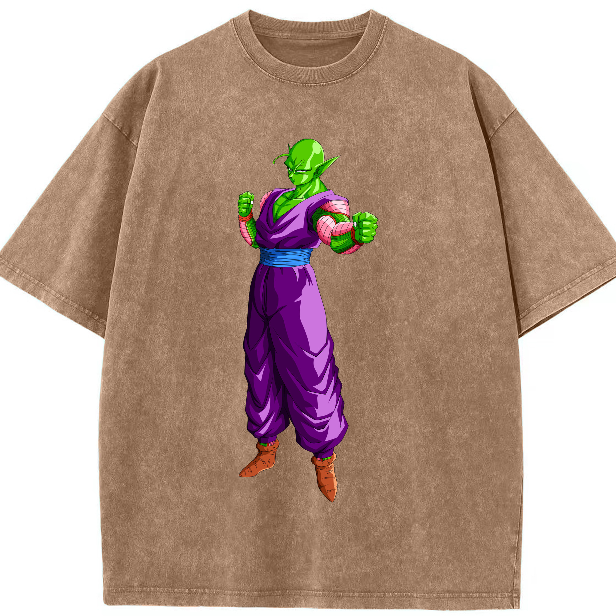 （画像用） ドラゴンボール ピッコロ DRAGON BALL Piccolo 綿100% ヴィンテージ風 半袖Tシャツ（フロントプリント）