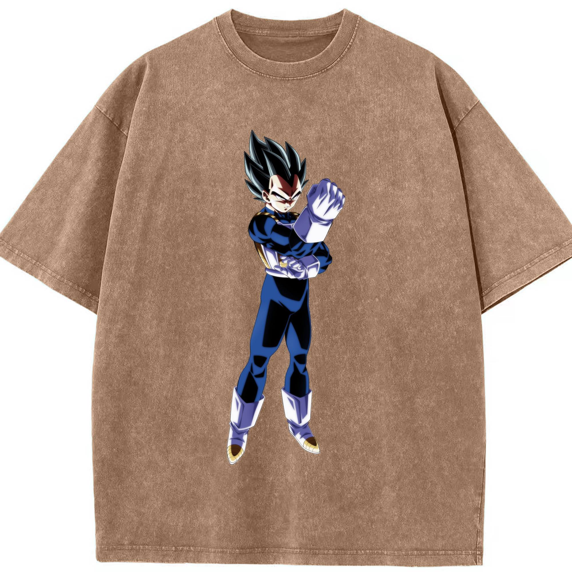（画像用） ドラゴンボール ベジータ四世（Bejīta Yonsei）DRAGON BALL Vegeta IV 綿100% ヴィンテージ風 半袖Tシャツ（フロントプリント）