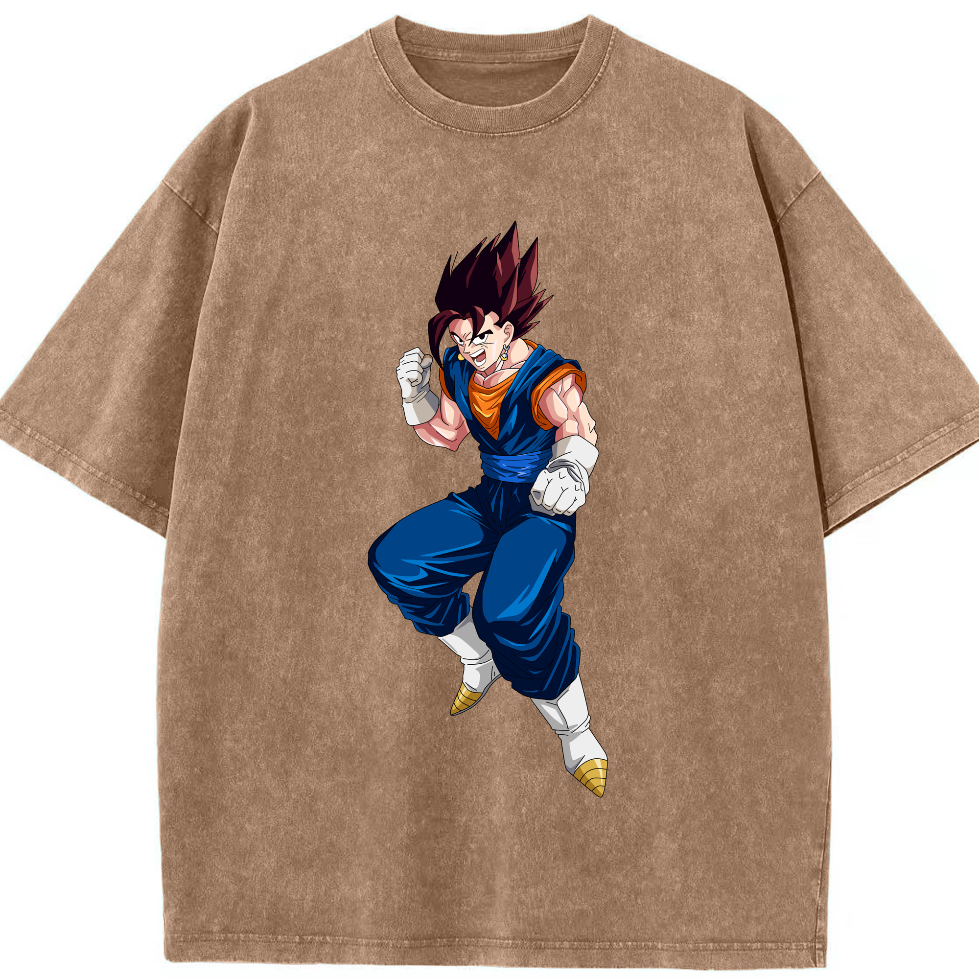 （画像用） ドラゴンボール 孫 悟飯（そんごはん）DRAGON BALL Son Gohan 綿100% ヴィンテージ風 半袖Tシャツ（フロントプリント）