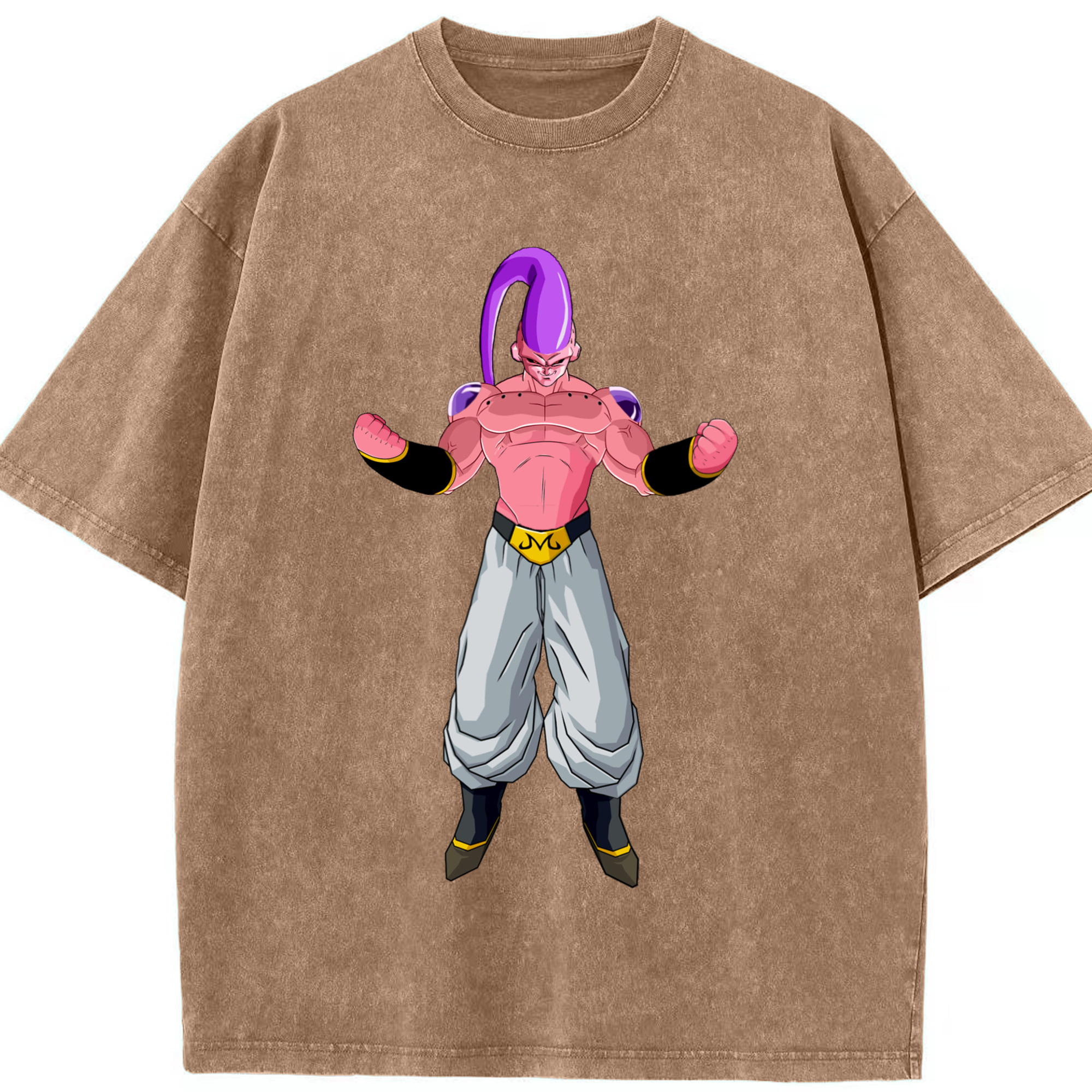 ドラゴンボール 魔人ブウ DRAGON BALL Majin Buu 綿100% ヴィンテージ風 半袖Tシャツ（フロントプリント）