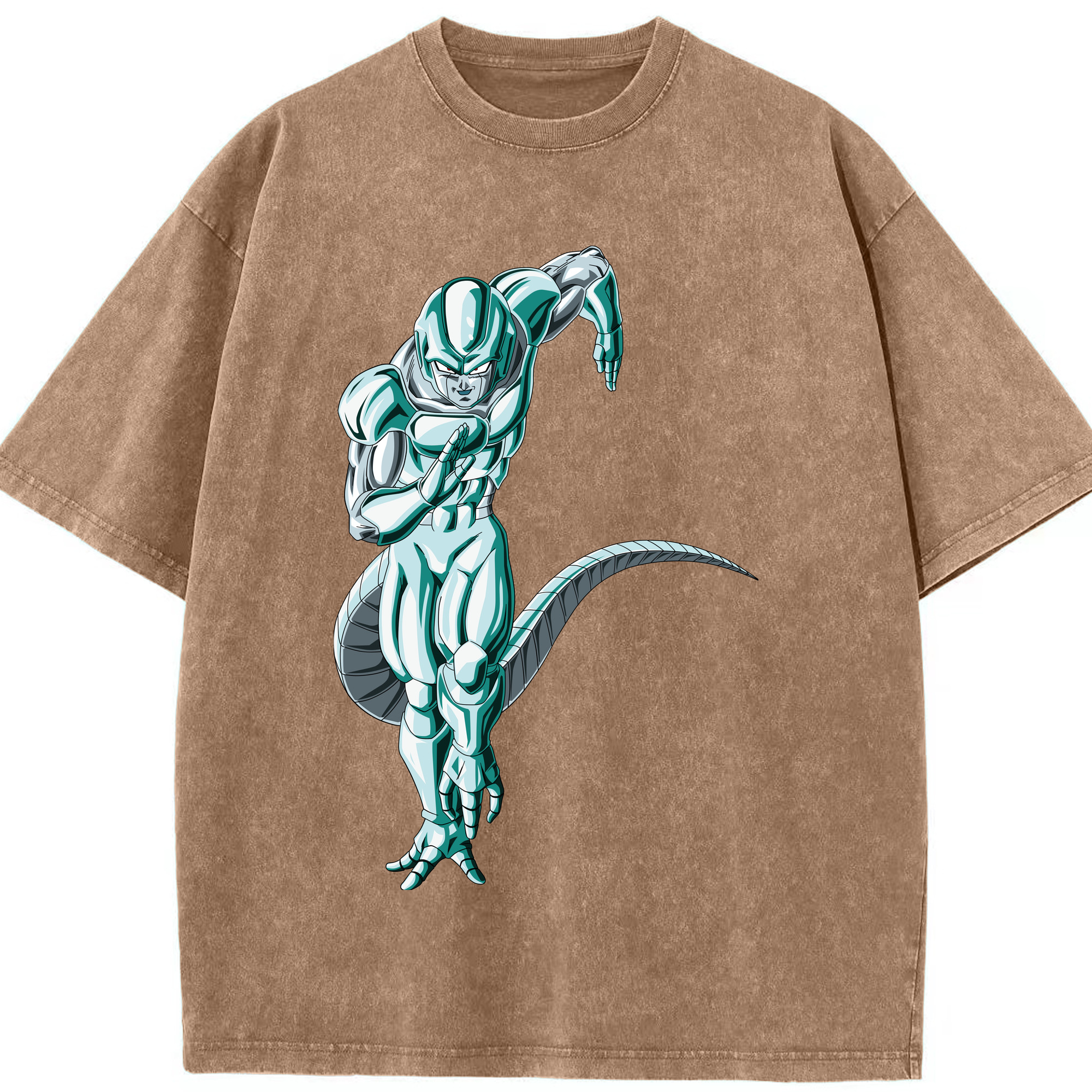 （画像用） ドラゴンボール フリーザ DRAGON BALL Frieza 綿100% ヴィンテージ風 半袖Tシャツ（フロントプリント）