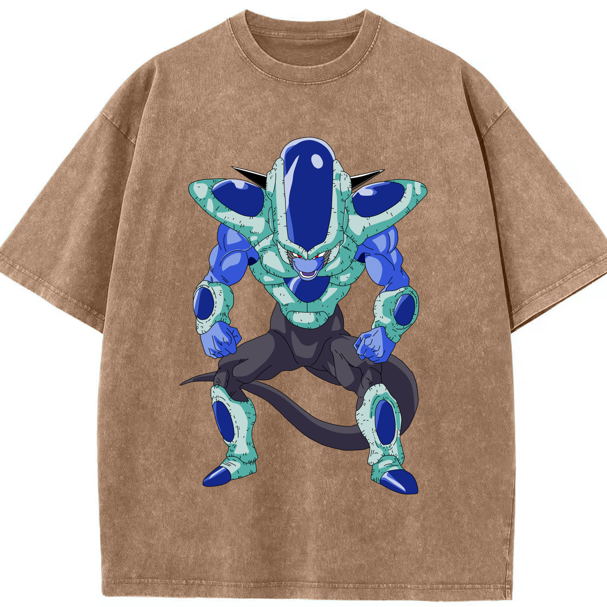 （画像用） ドラゴンボール フリーザ DRAGON BALL Frieza 綿100% ヴィンテージ風 半袖Tシャツ（フロントプリント）