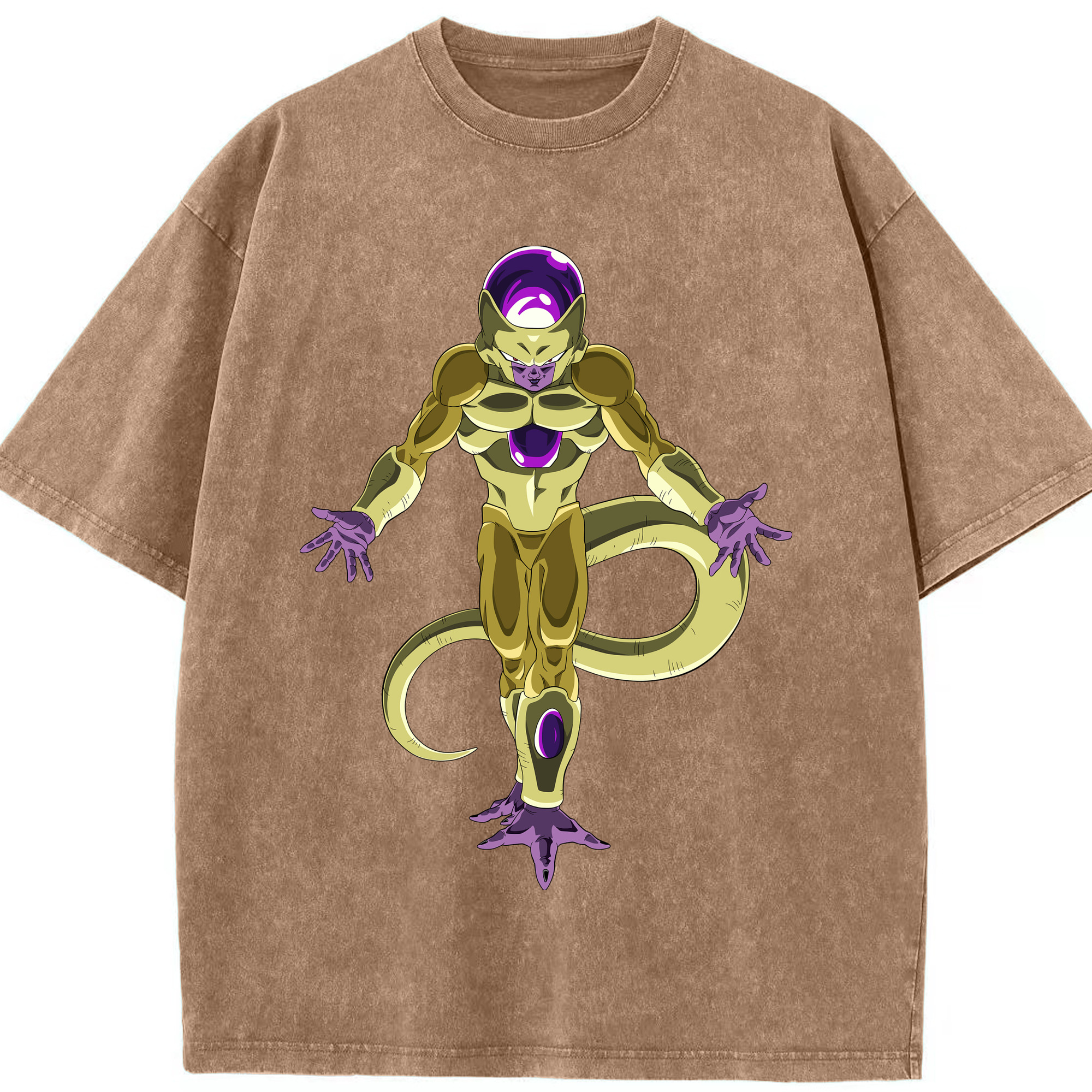 （画像用） ドラゴンボール フリーザ DRAGON BALL Frieza 綿100% ヴィンテージ風 半袖Tシャツ（フロントプリント）