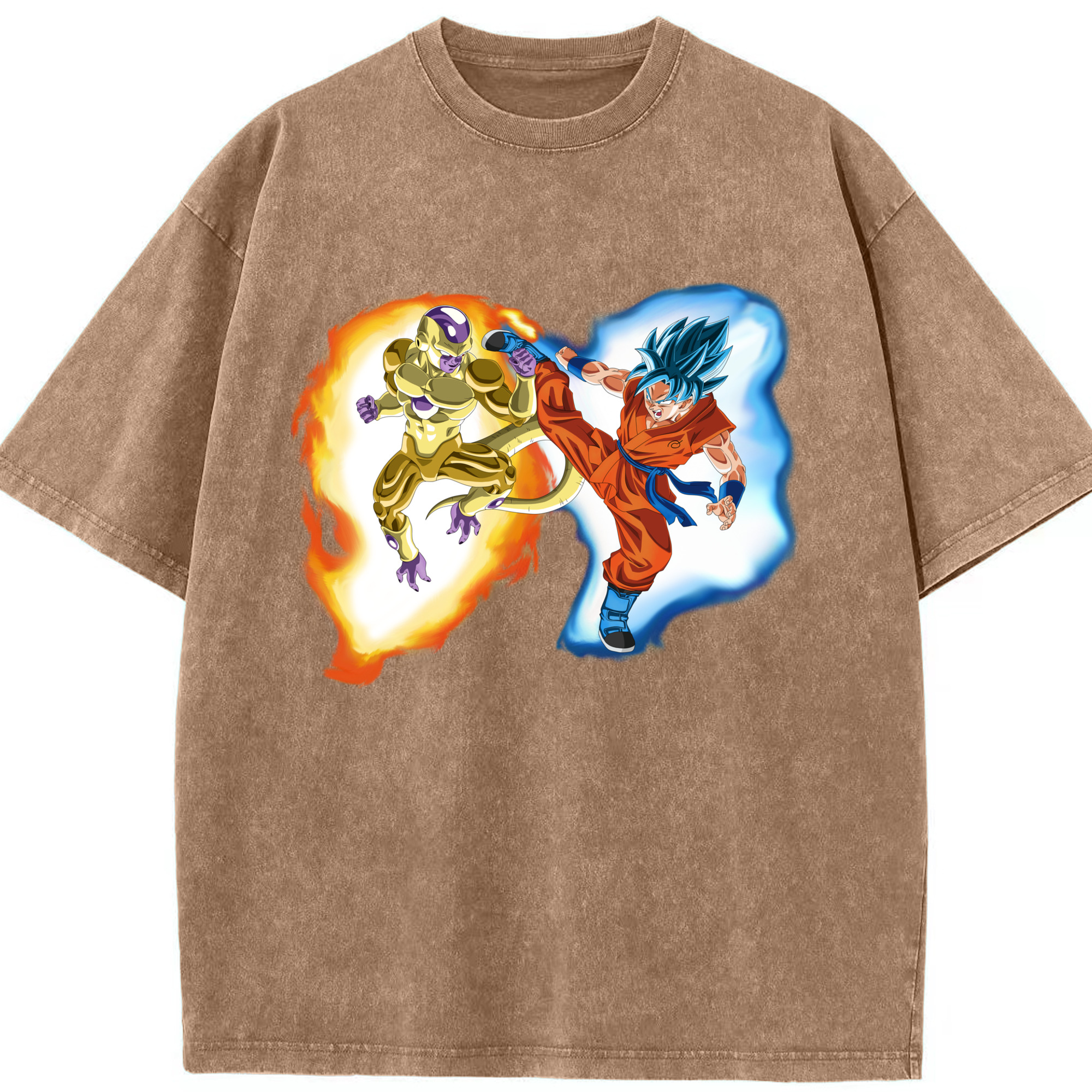 （画像用） ドラゴンボール フリーザ DRAGON BALL Frieza 綿100% ヴィンテージ風 半袖Tシャツ（フロントプリント）