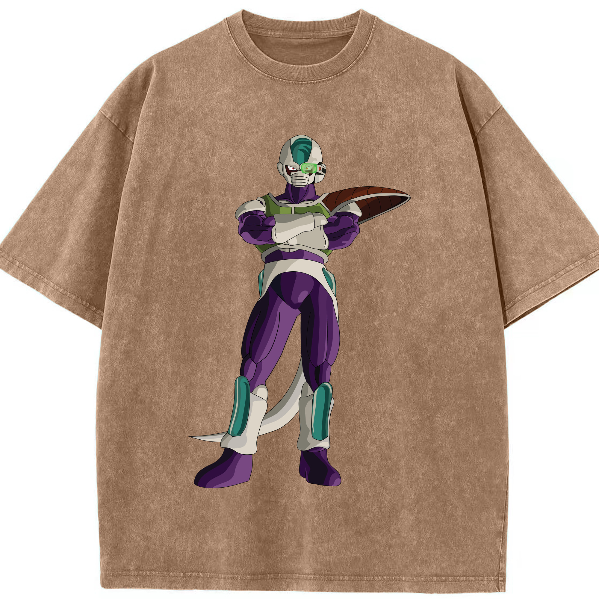 （画像用） ドラゴンボール フリーザ DRAGON BALL Frieza 綿100% ヴィンテージ風 半袖Tシャツ（フロントプリント）