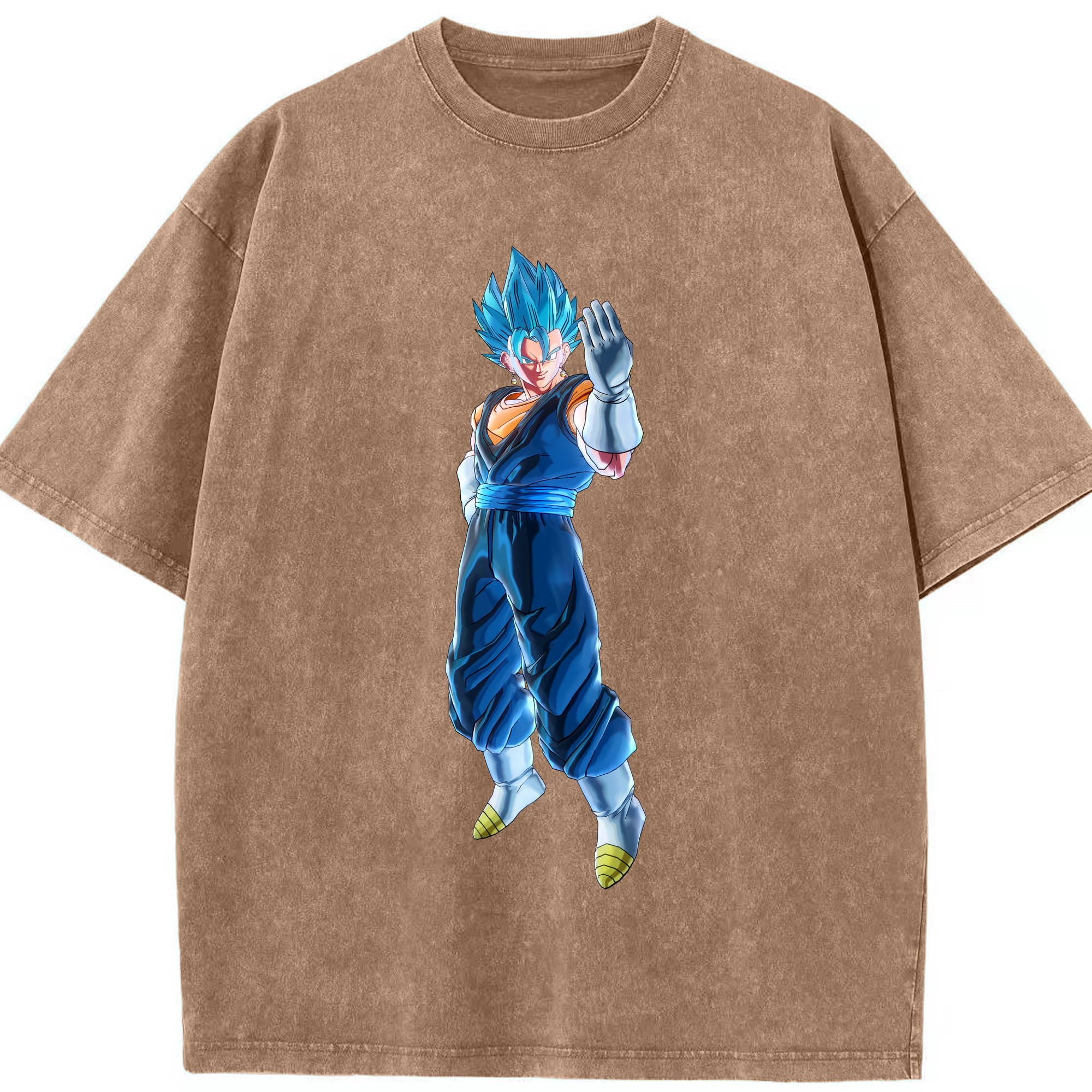 （画像用） ドラゴンボール ベジット DRAGON BALL Vegetto 綿100% ヴィンテージ風 半袖Tシャツ（フロントプリント）