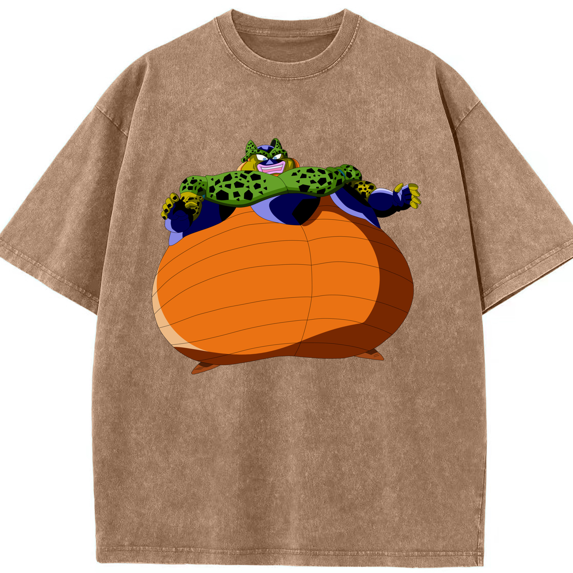 （画像用） ドラゴンボール セル DRAGON BALL Cell 綿100% ヴィンテージ風 半袖Tシャツ（フロントプリント）