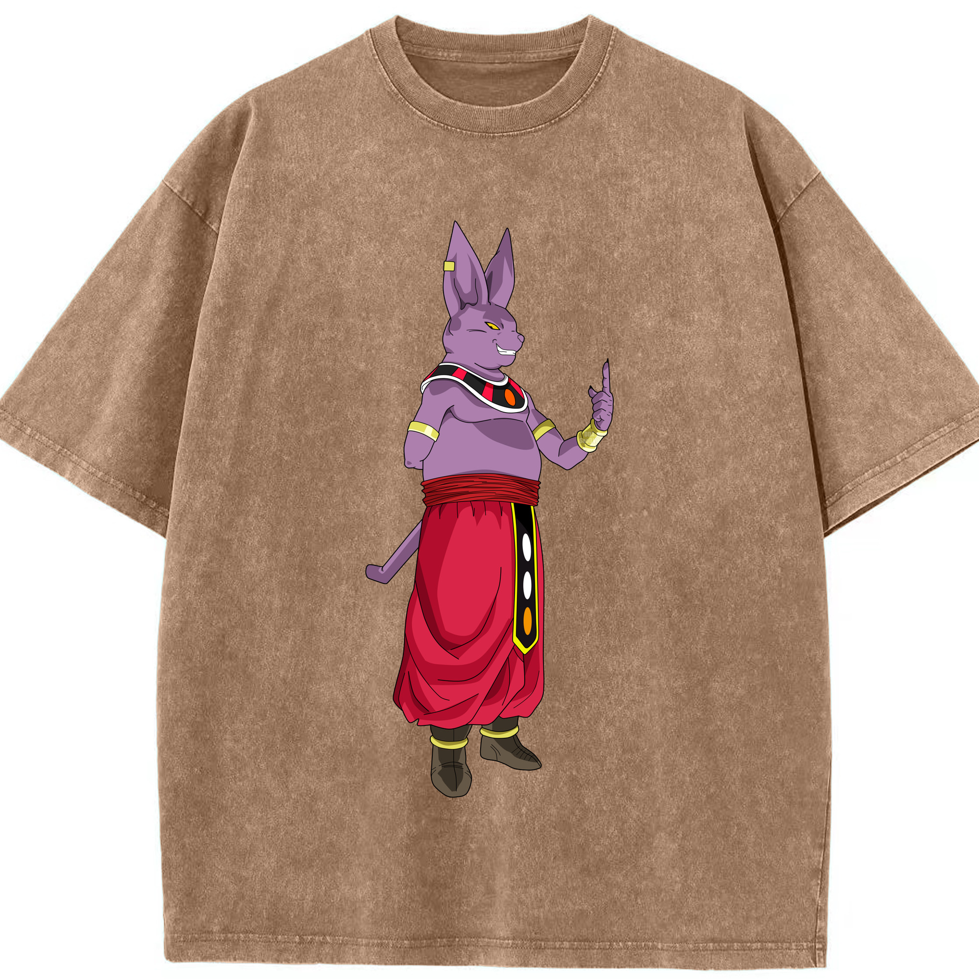 （画像用） ドラゴンボール シャンパ DRAGON BALL Champa 綿100% ヴィンテージ風 半袖Tシャツ（フロントプリント）