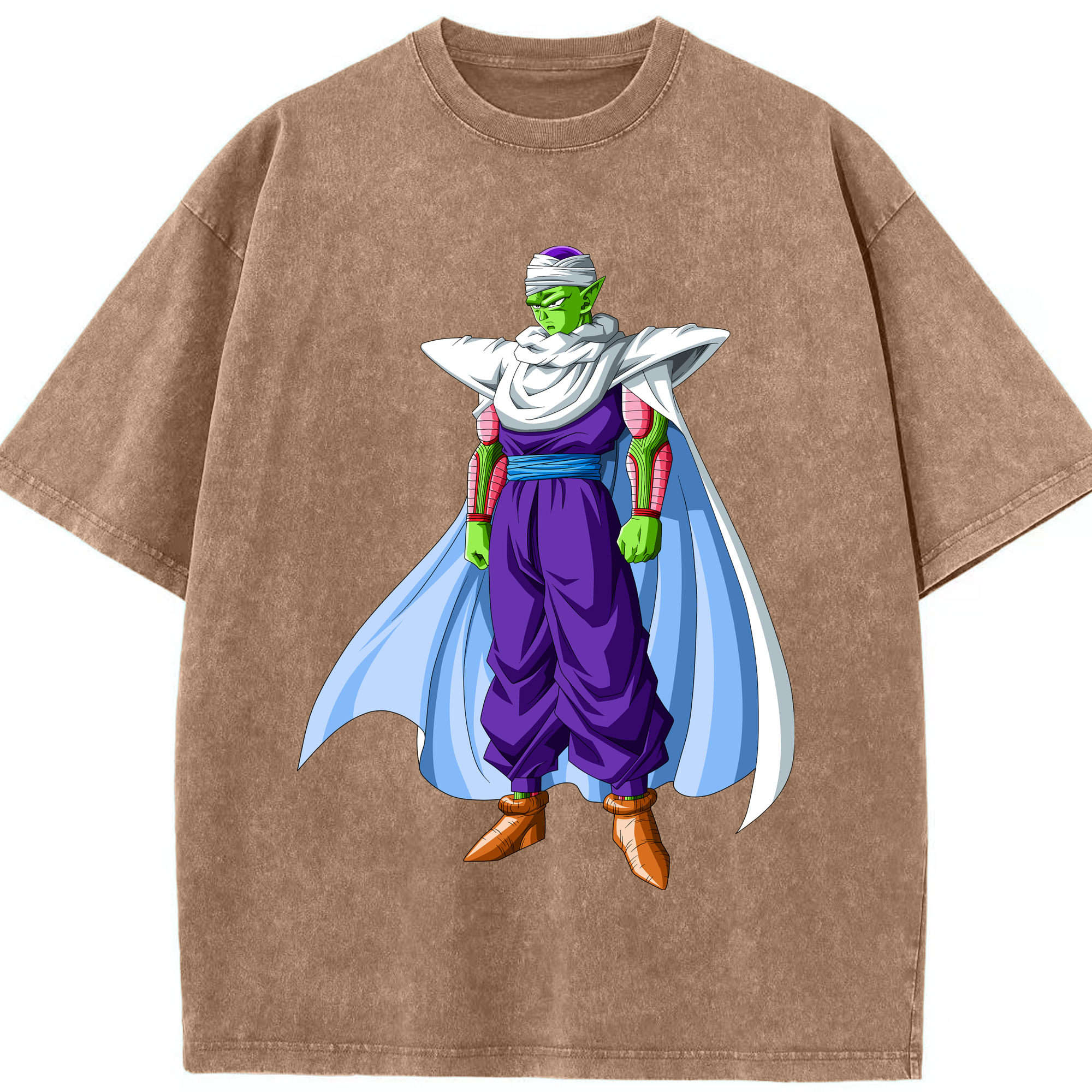 （画像用） ドラゴンボール ピッコロ DRAGON BALL Piccolo 綿100% ヴィンテージ風 半袖Tシャツ（フロントプリント）