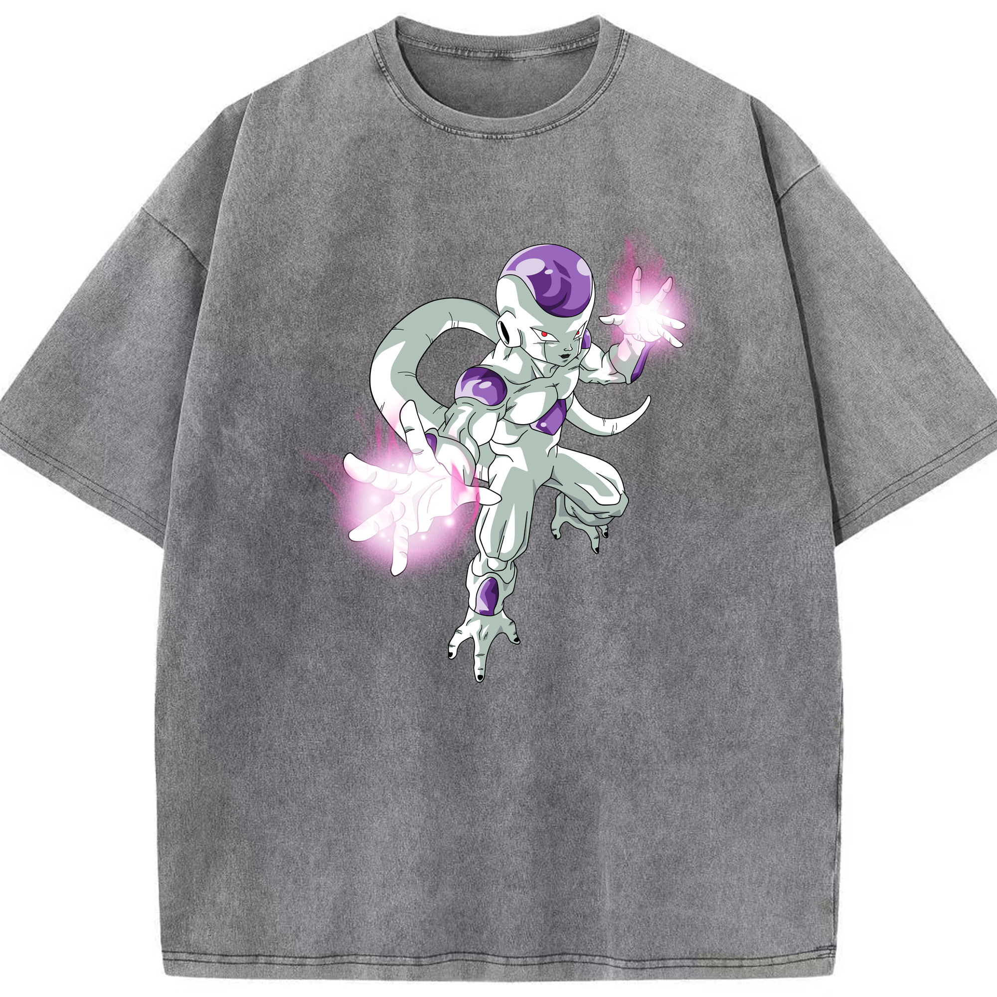 （画像用） ドラゴンボール フリーザ DRAGON BALL Frieza 綿100% ヴィンテージ風 半袖Tシャツ（フロントプリント）